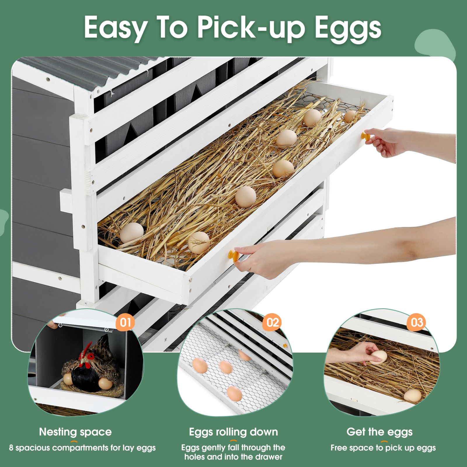 Maocao Hoom YH-C-PP-DC030 Chicken-Coops-Rabbit-Hutches - View #6