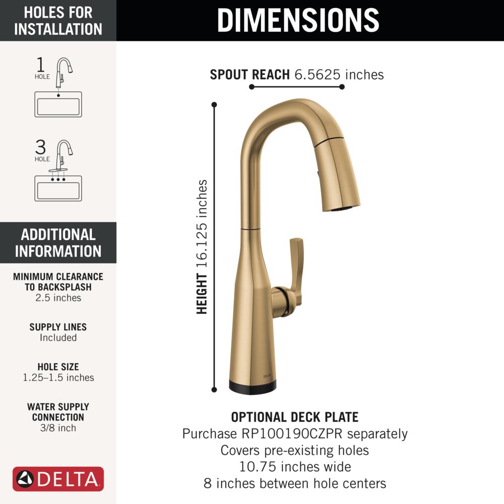 Delta 9976TL-CZ-PR-DST Kitchen-Faucets - View #6