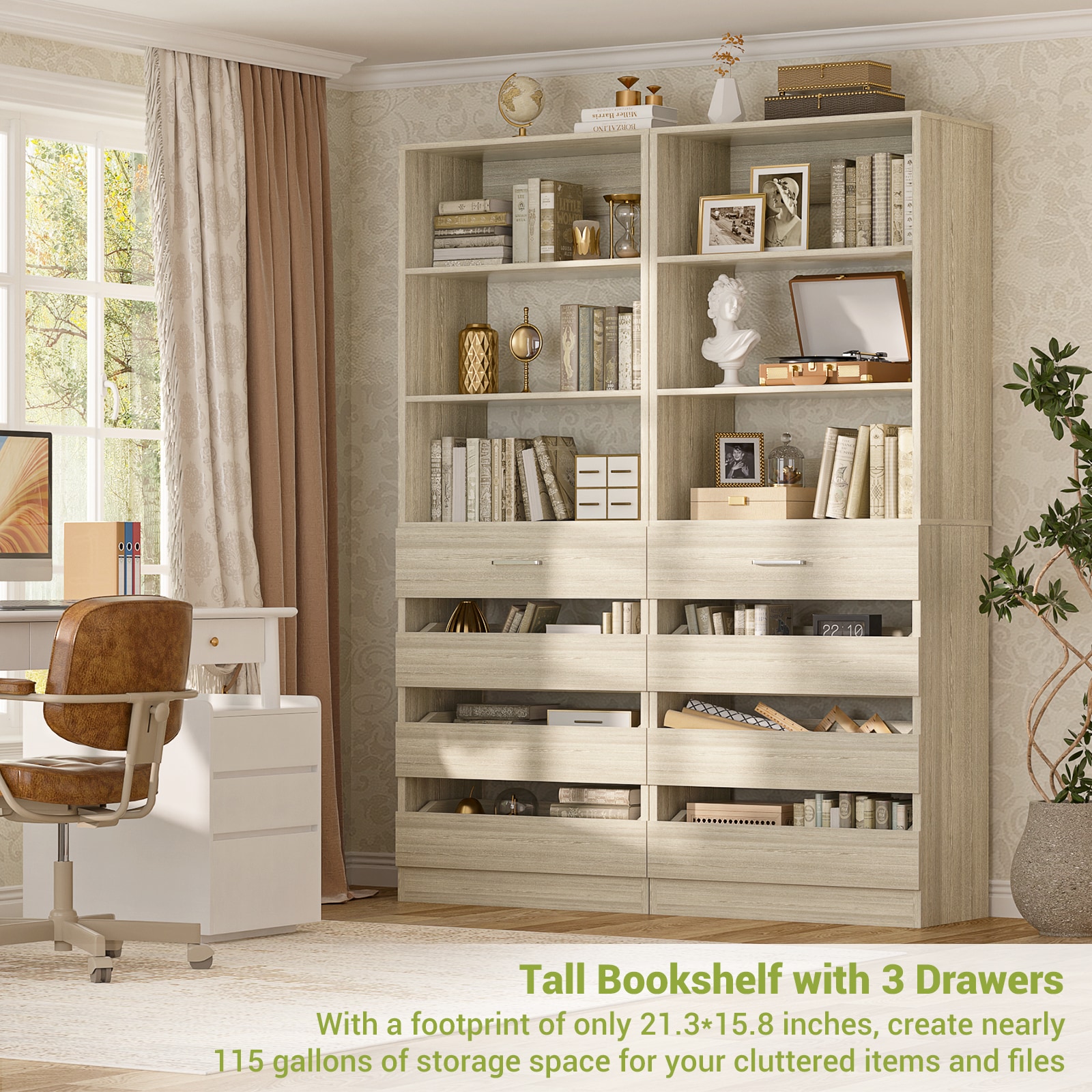 Aheaplus DPCWG-4C-WO Wood-Closet-Kits - View #4