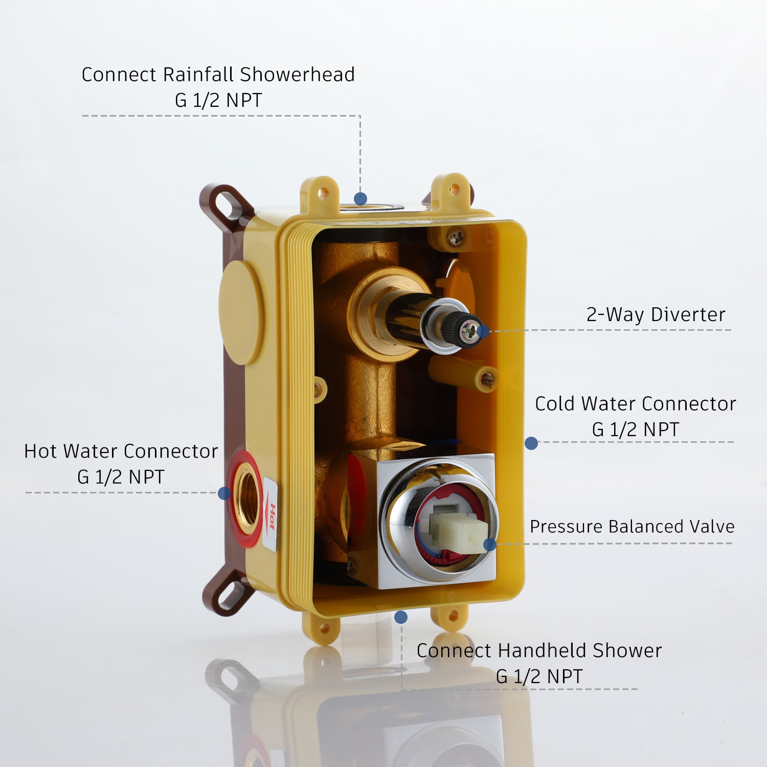 GZMR MR-EB-W-2-12-MB Showerhead-Bar-Panels - View #8