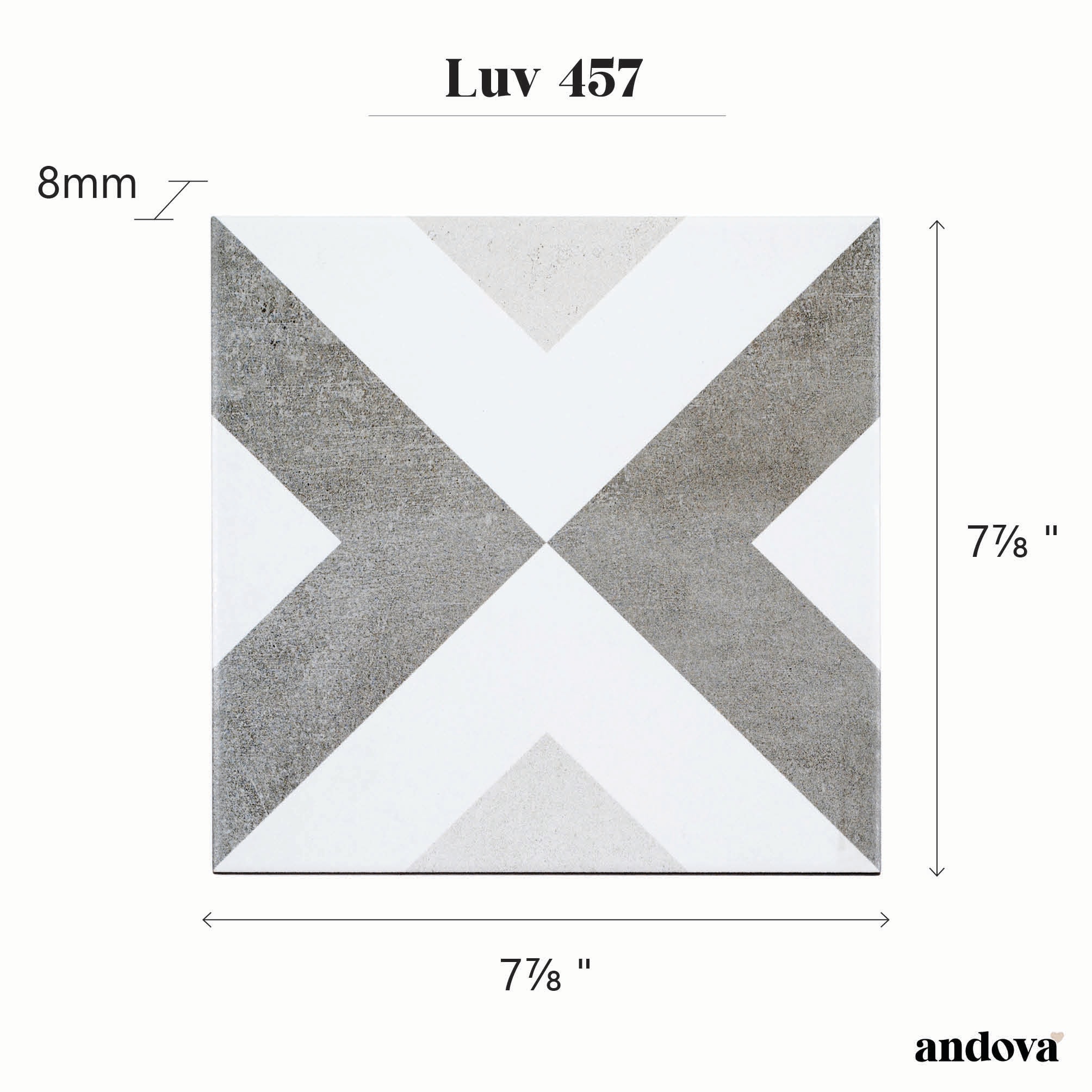 Andova Tiles ANDLUV457 Ceramic-Tile - View #11