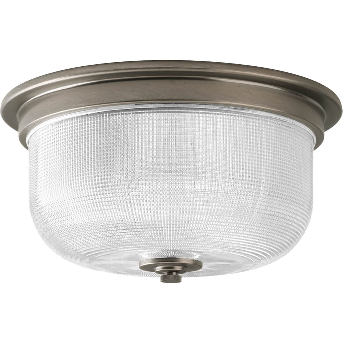 Progress Lighting P3740-81 Archie 2 -Light 12.37-in Antique Nickel Flush Mount Light