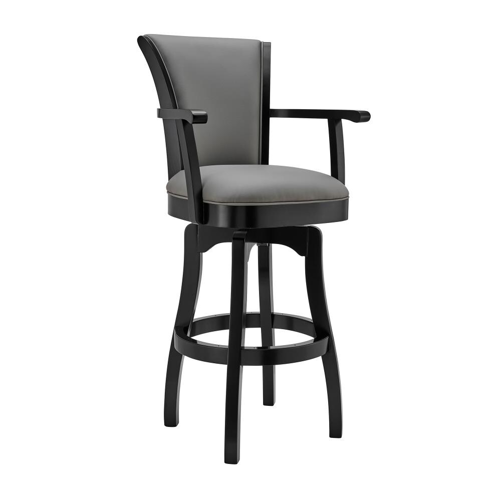 Upholstered Swivel Bar Stool, Upholstered Swivel Counter Stools With Arms