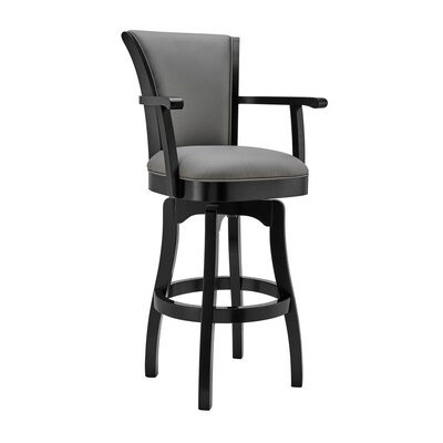 Upholstered Swivel Bar Stool, Bar Stools That Swivel And Have Arms