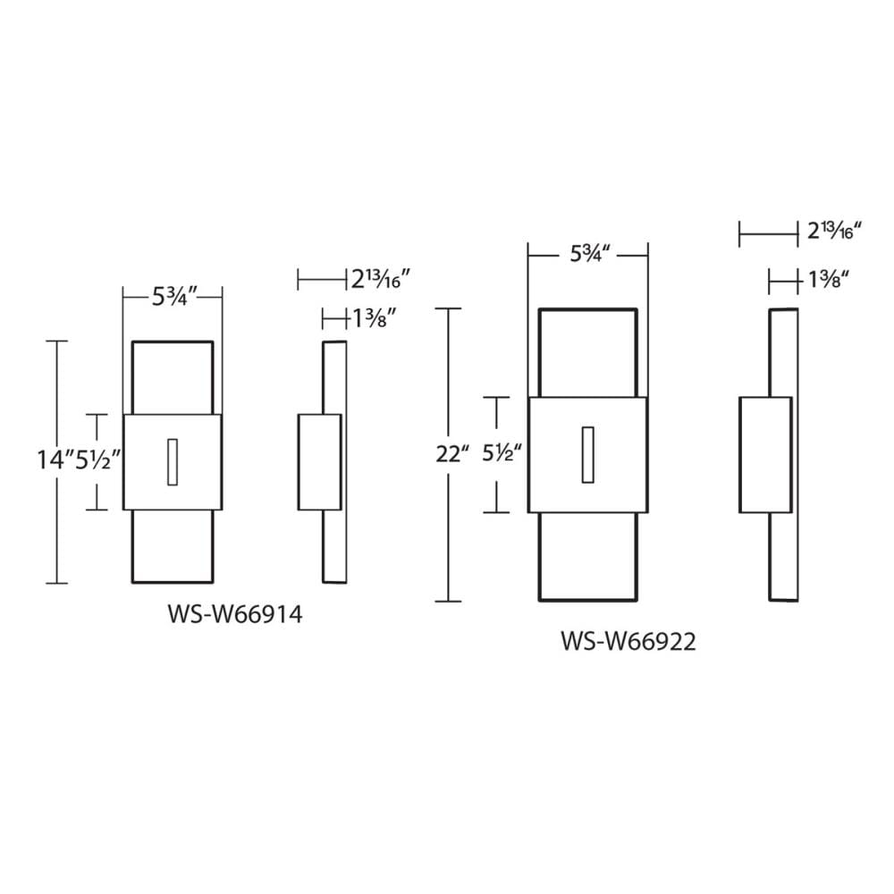 dweLED WS-W66914-BK Outdoor-Wall-Lighting - View #2