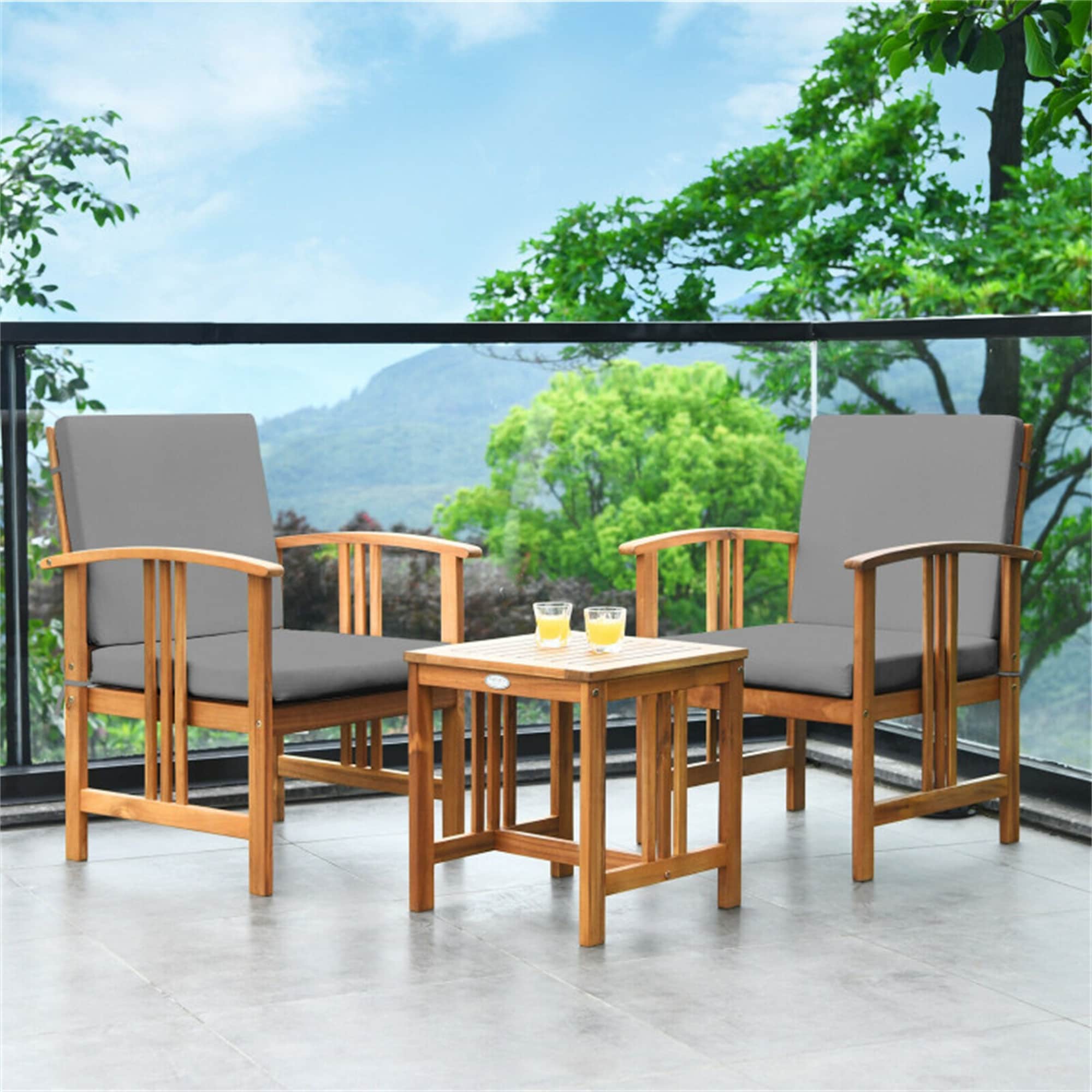 BABOOM BOM-63885GR-CO Patio-Conversation-Sets - View #2