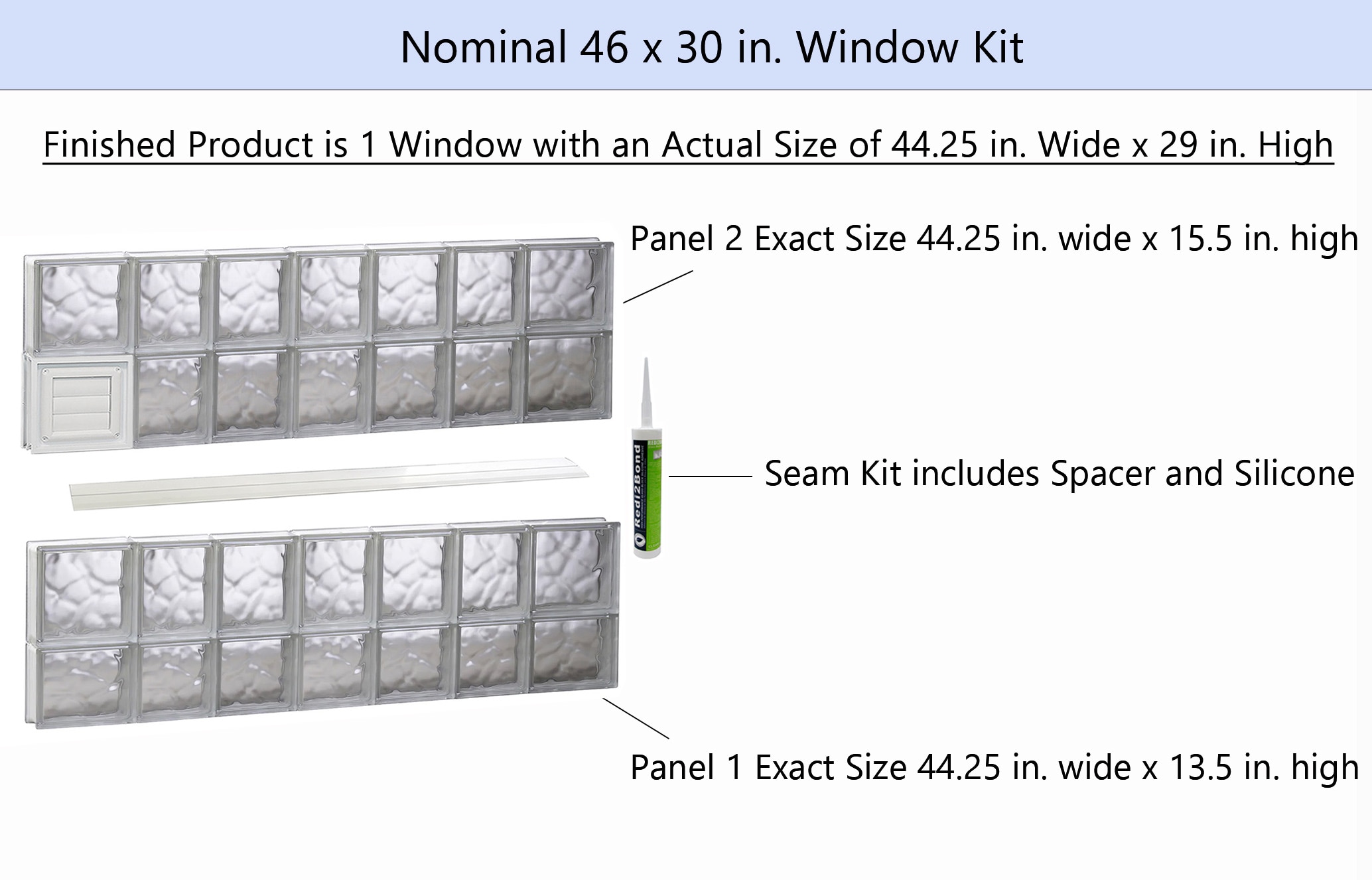 REDI2SET D4630DC Glass-Block-Windows - View #2