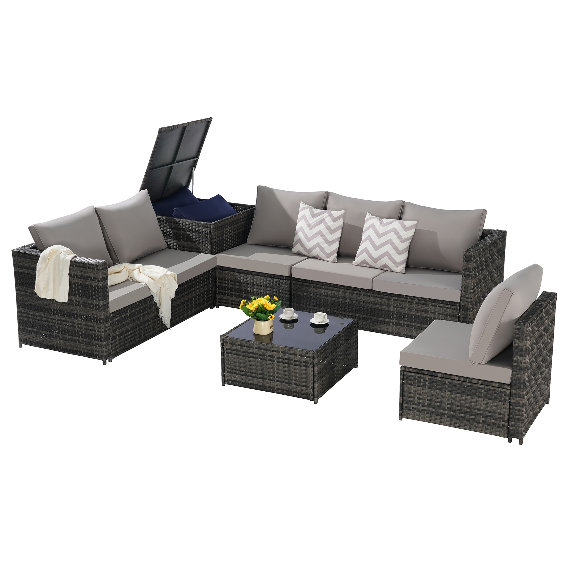 SINOFURN SYB670033BN Patio-Sofas-Daybeds - View #10