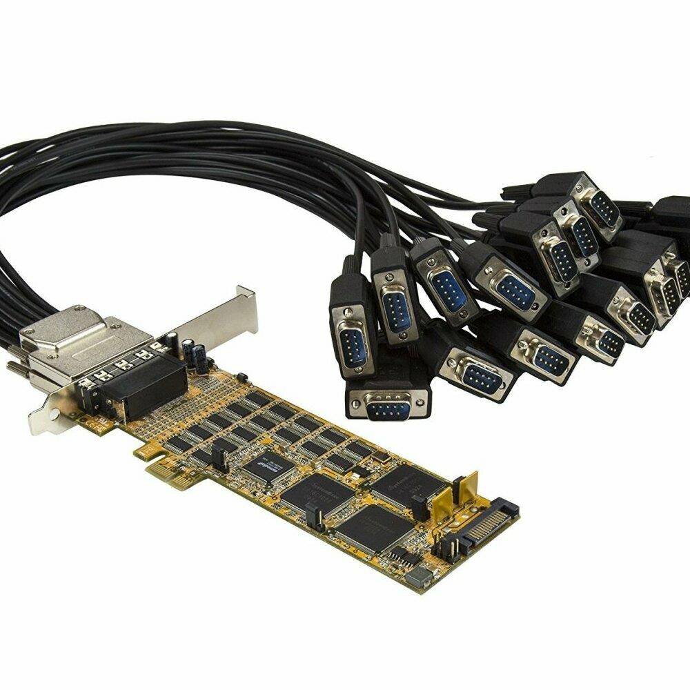  ZX9ISTR38032 16 Port Low-Profile Serial Card- High- Speed PCIe Serial Adapter