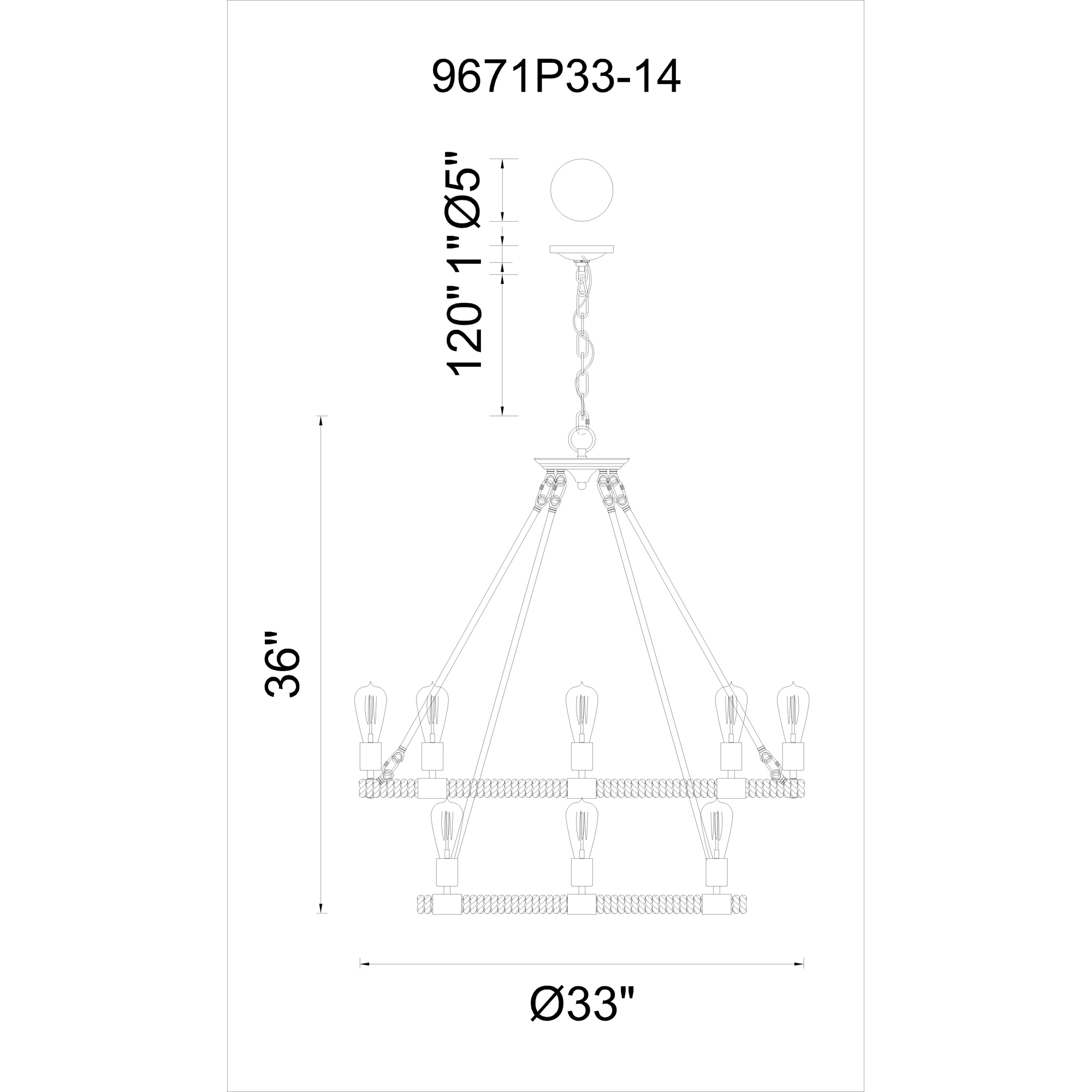 CWI Lighting 9671P33-14-101 b090015 - View #8