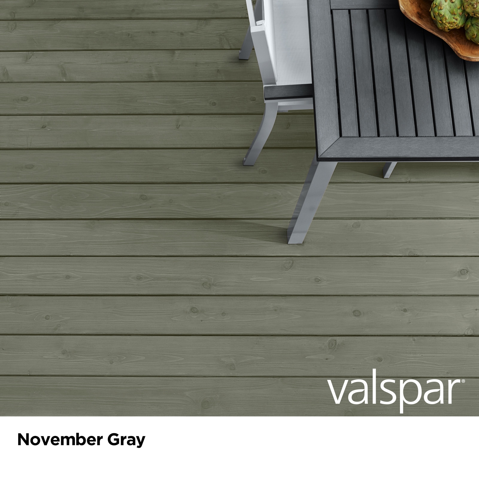 Valspar Darkest Night Semi-transparent Exterior Wood Stain and