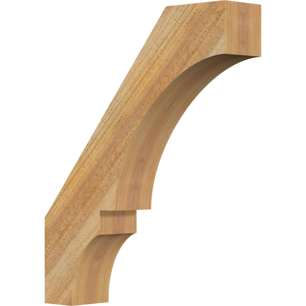 Ekena Millwork BRC04X18X22BOA00RWR 4-in x 18-in x 22-in Western Red Cedar Unfinished Wood Balboa Rough Sawn Knee Brace