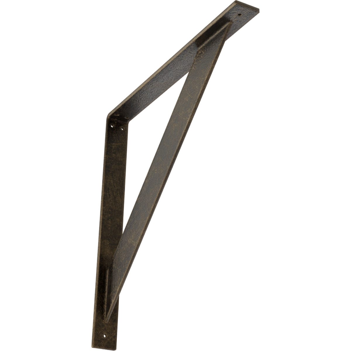 Ekena Millwork BKTM02X20X20TRAPG Traditional 20-in x 2-in x 20-in Antique gold Steel Mounting bracket