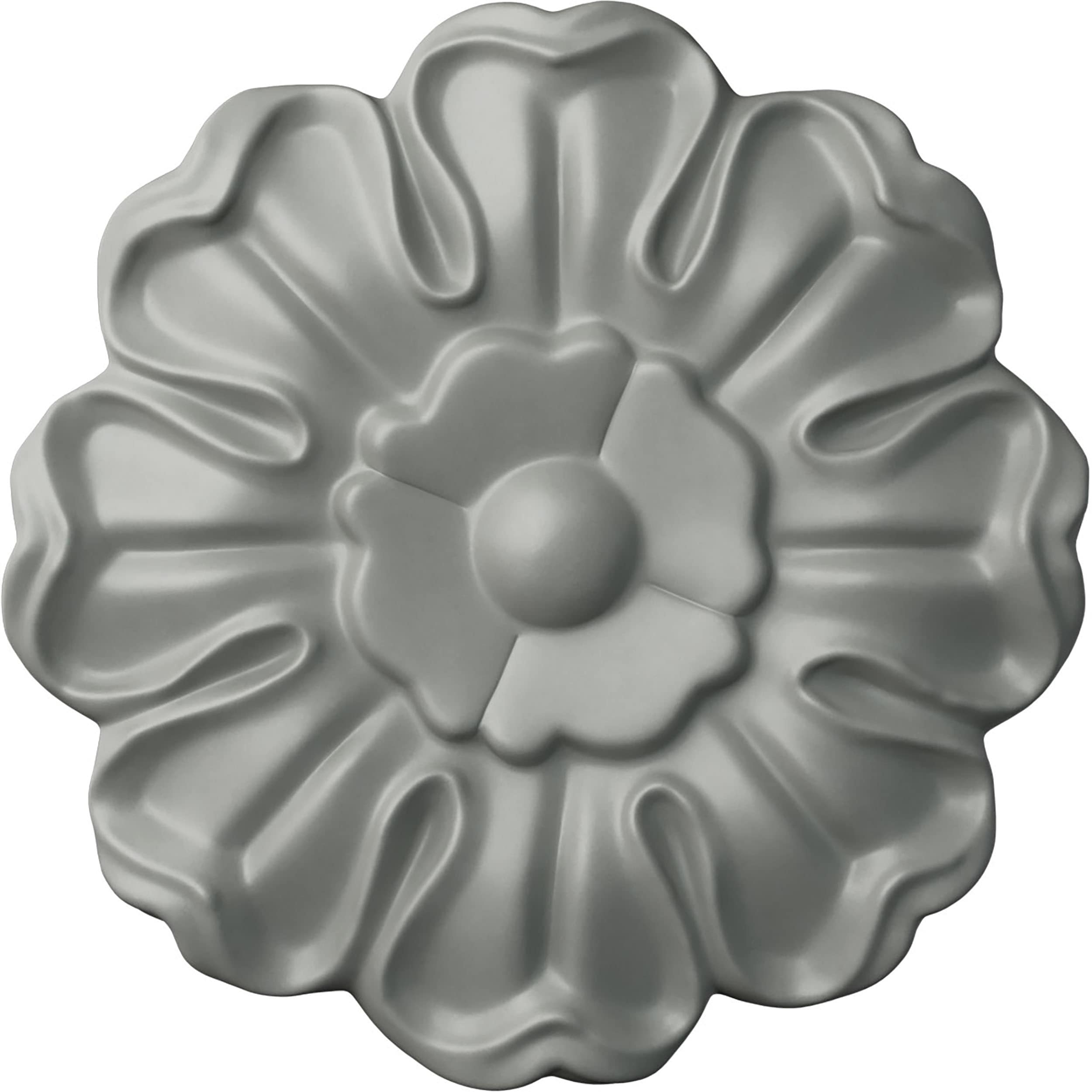 Ekena Millwork ROS03X03HE Helene 3.875-in x 3.875-in Round Primed Polyurethane Rosette