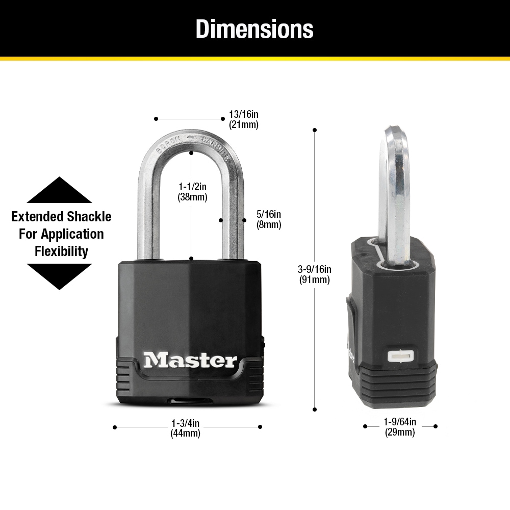 Master Lock M115XDLF Padlocks-Locks-Cables - View #6