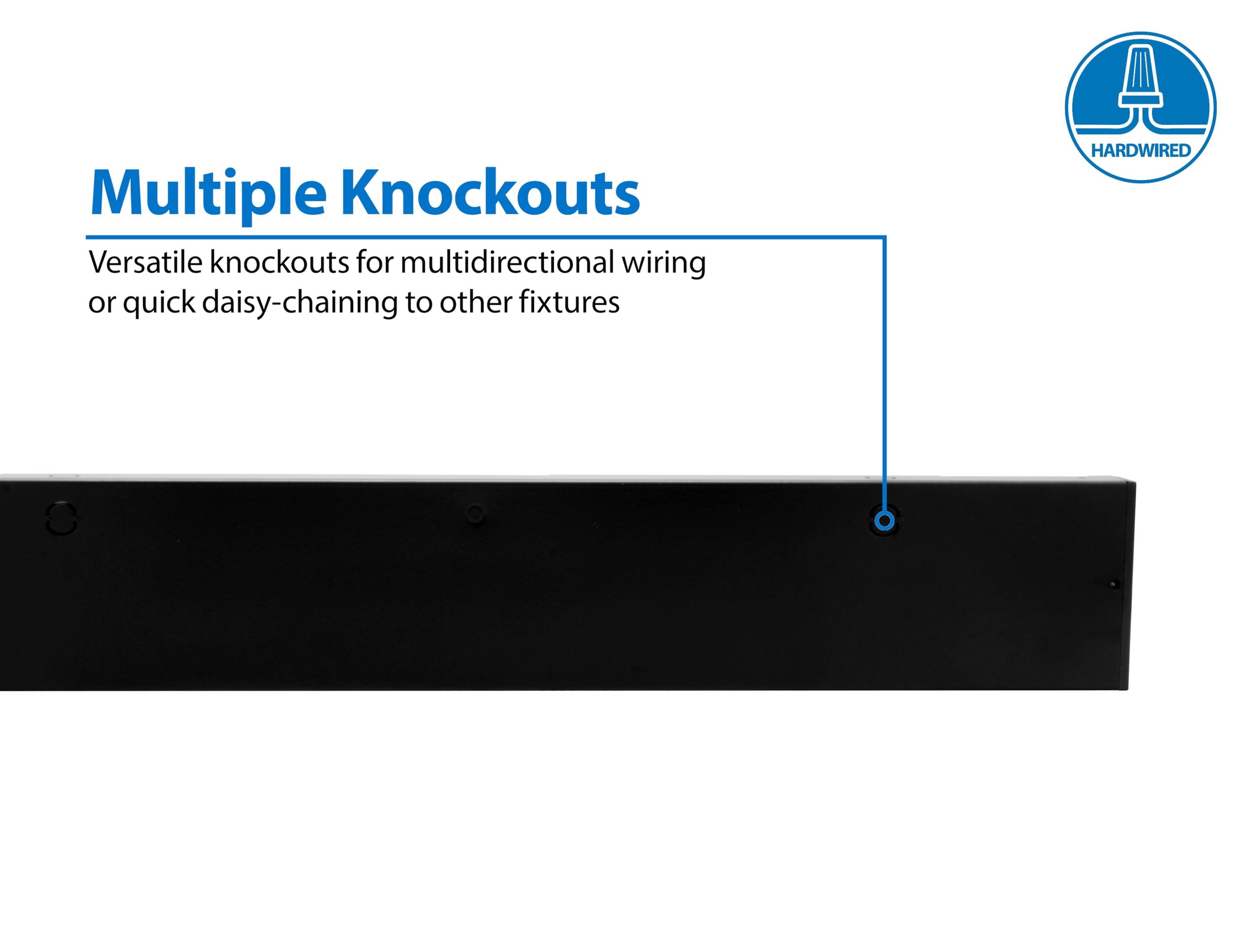 Nicor 40-Inch Black LED Under Cabinet Light Bar