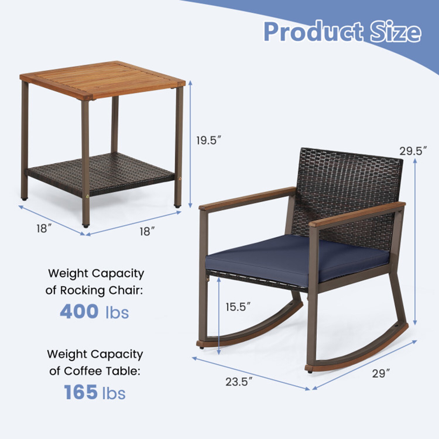 Mondawe 5622-HY Patio-Dining-Sets - View #9