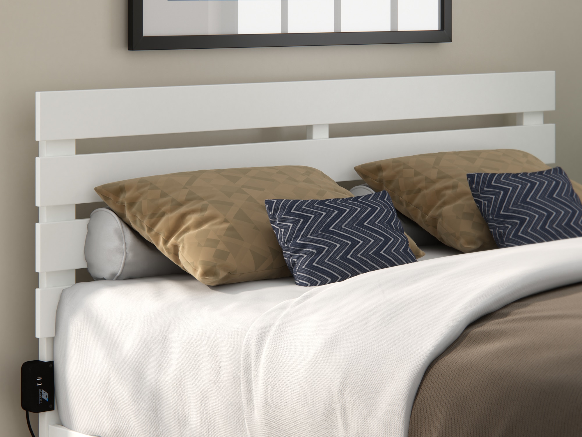 AFI Furnishings AG8300142 Oxford White Queen Headboard