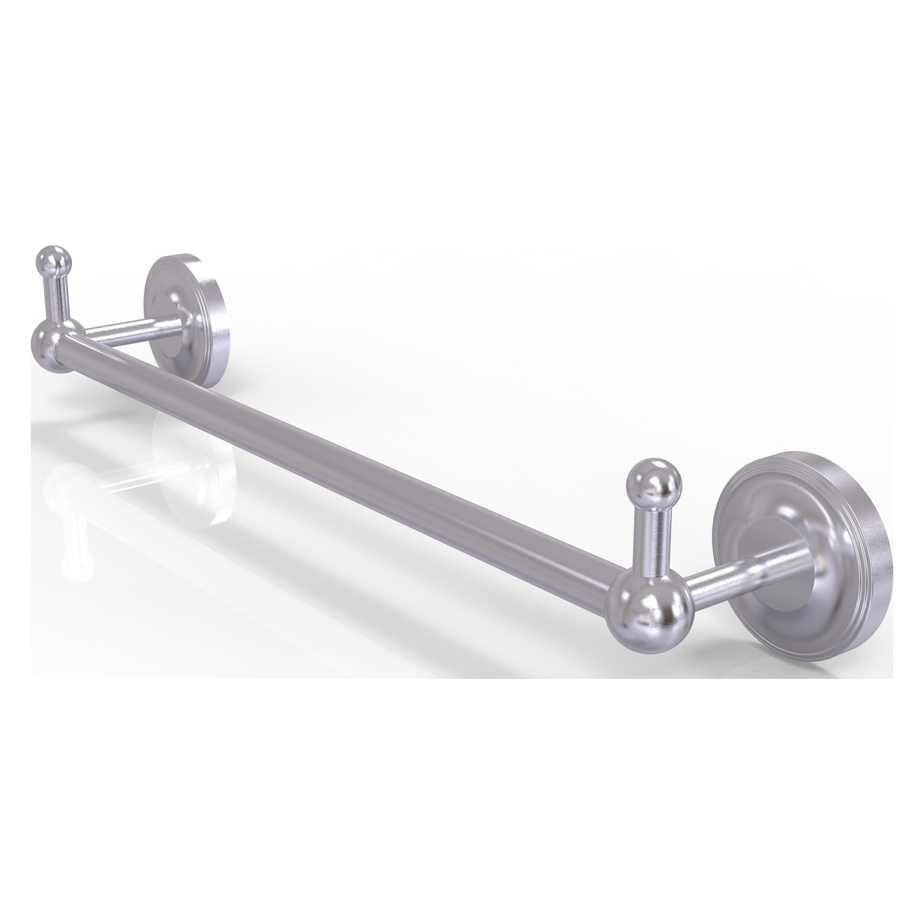 Allied Brass PR-41-36-PEG-SCH Prestige Regal 36-in Satin Chrome Wall mount Single Towel Bar