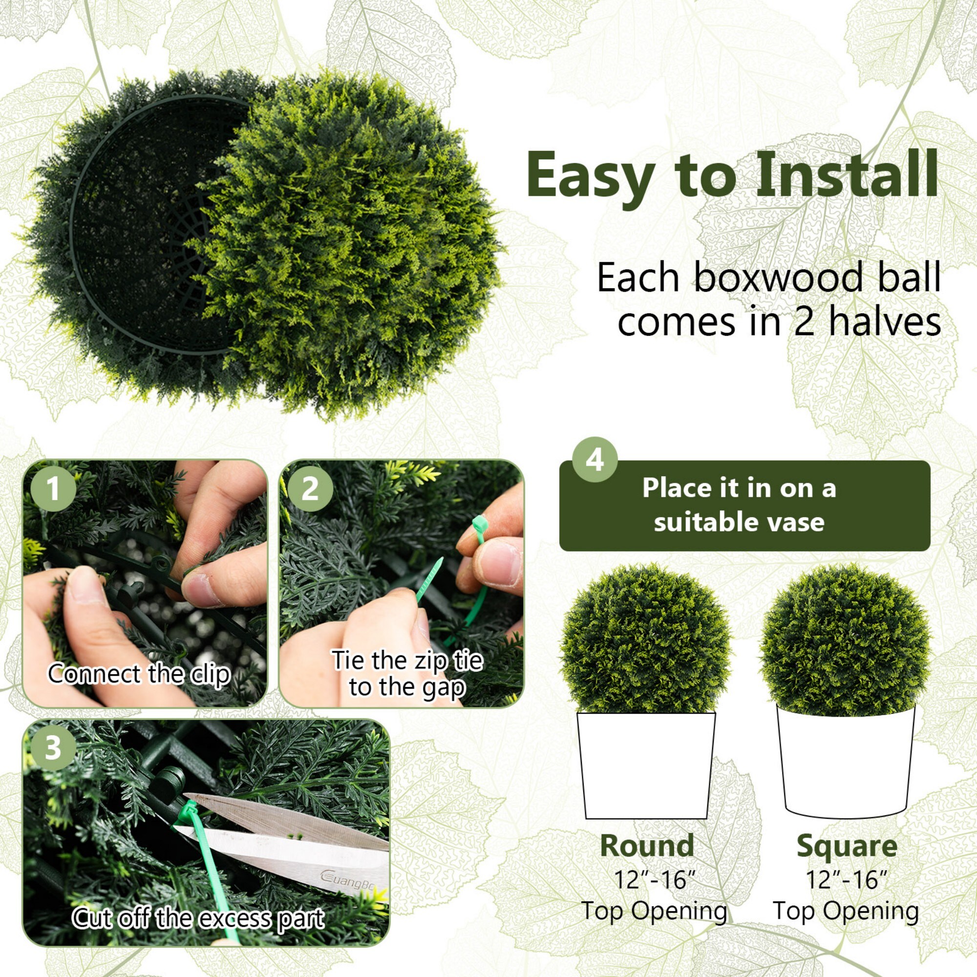 Poinic CWZH10292-M Artificial-Plants-Trees - View #3