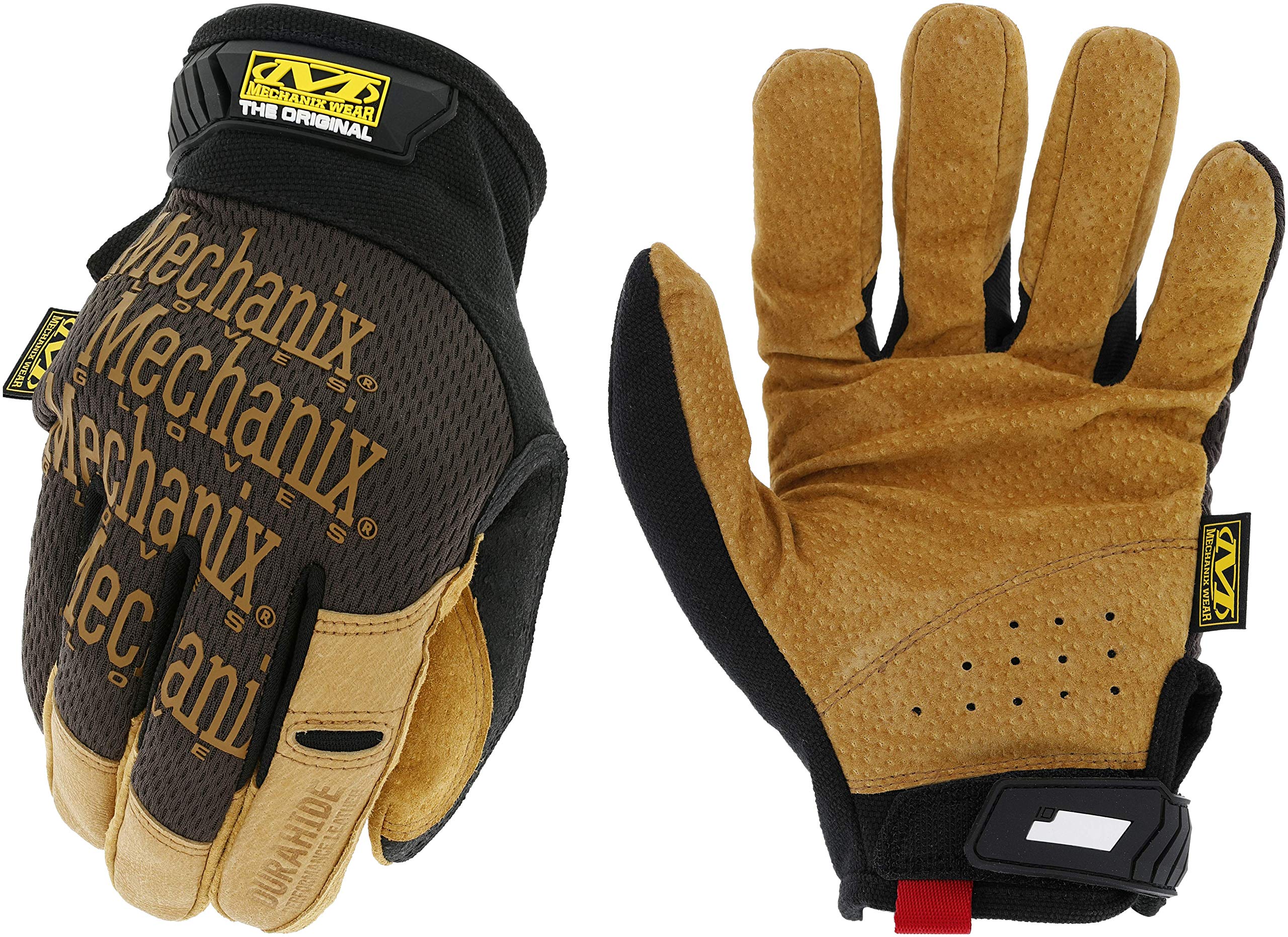 MECHANIX WEAR  Original Durahide Leather Work Gloves Brown/Black Large Machine Washable