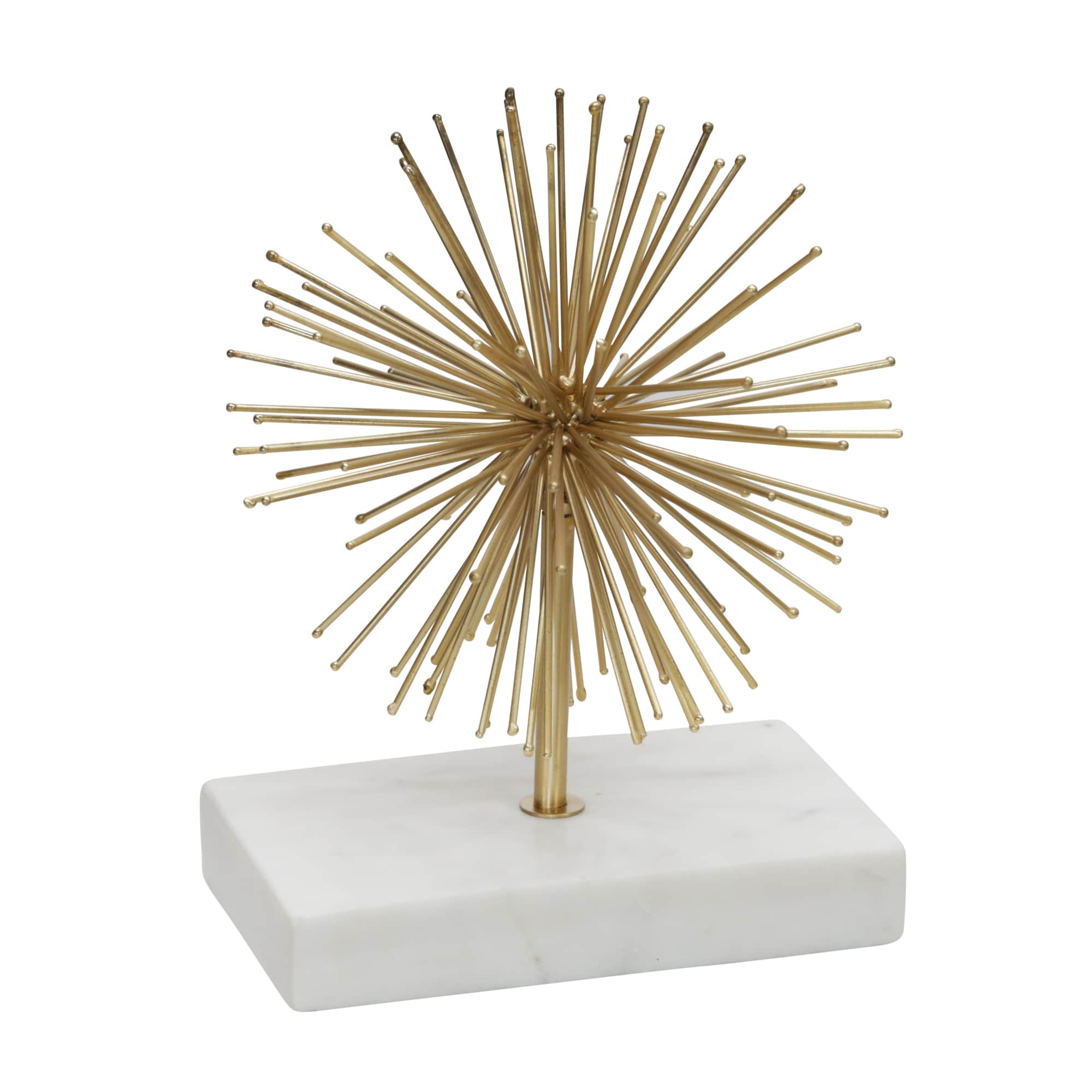 Sagebrook Home 15304 Gold Marble Modern Sculpture