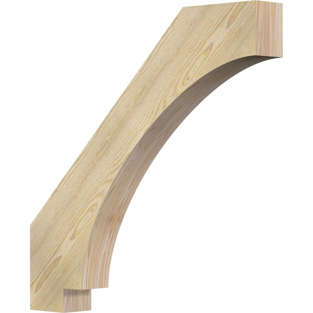 Ekena Millwork BRC04X30X30IMP00RDF 4-in x 30-in x 30-in Douglas Fir Wood Imperial Rough Sawn Knee Brace