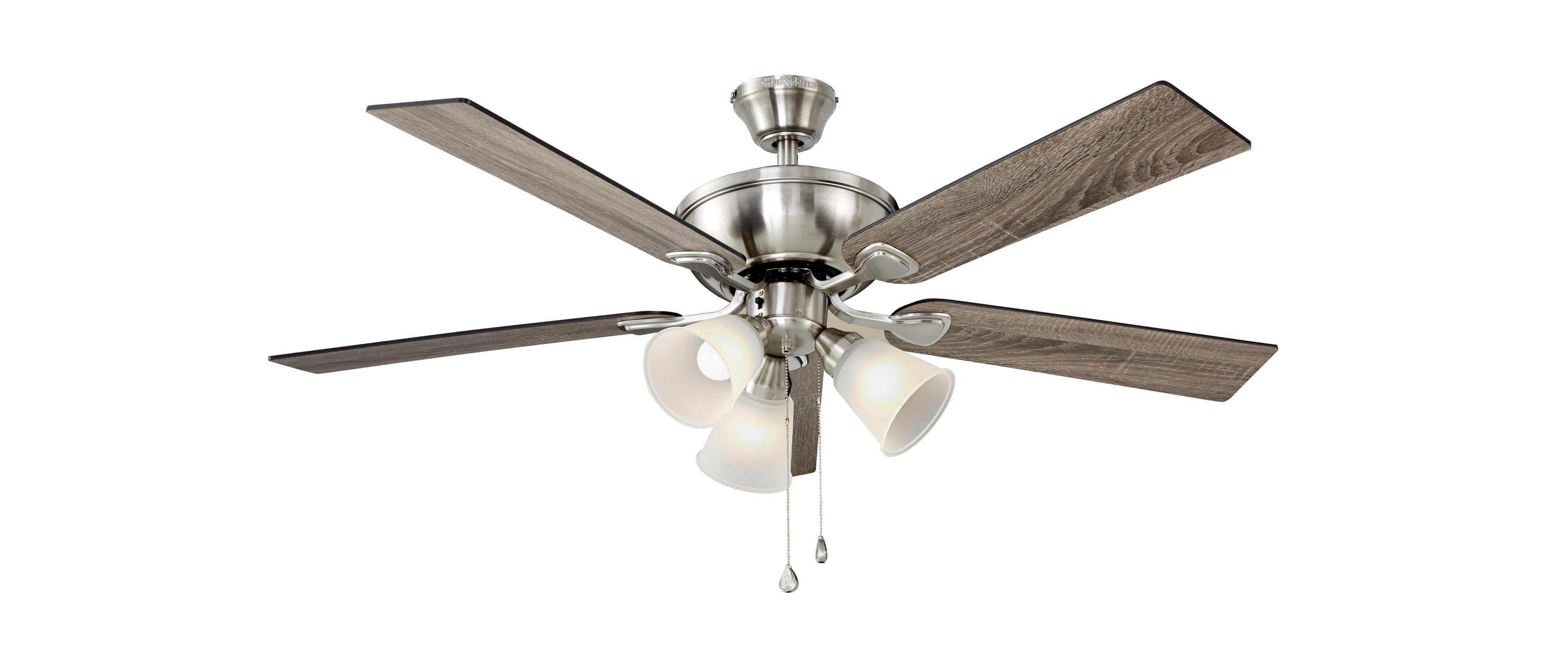 LED Brushed Nickel With Light Kit for sale online Hampton Bay Indoor Ceiling Fan 42 In 