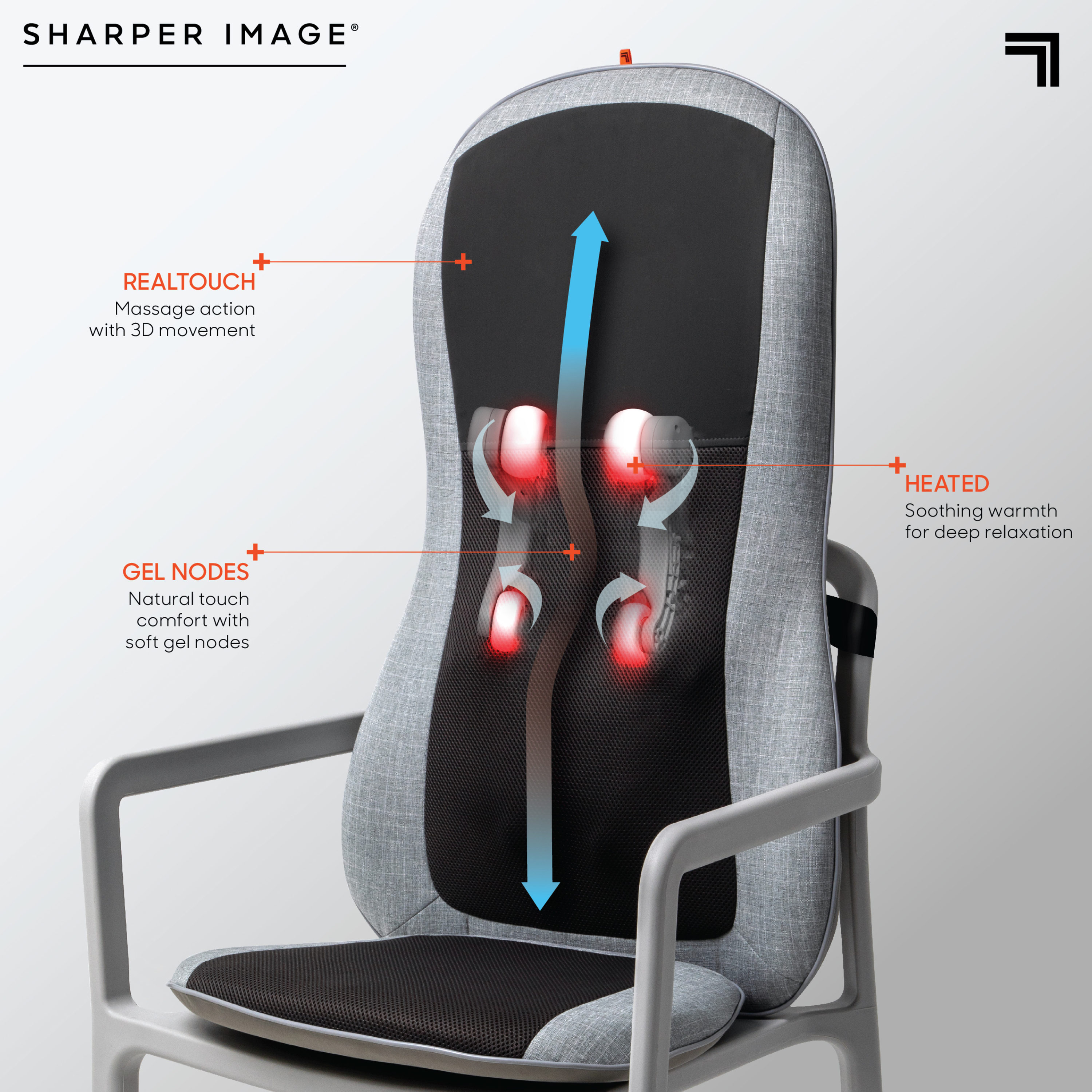 sharper image massage seat cushion