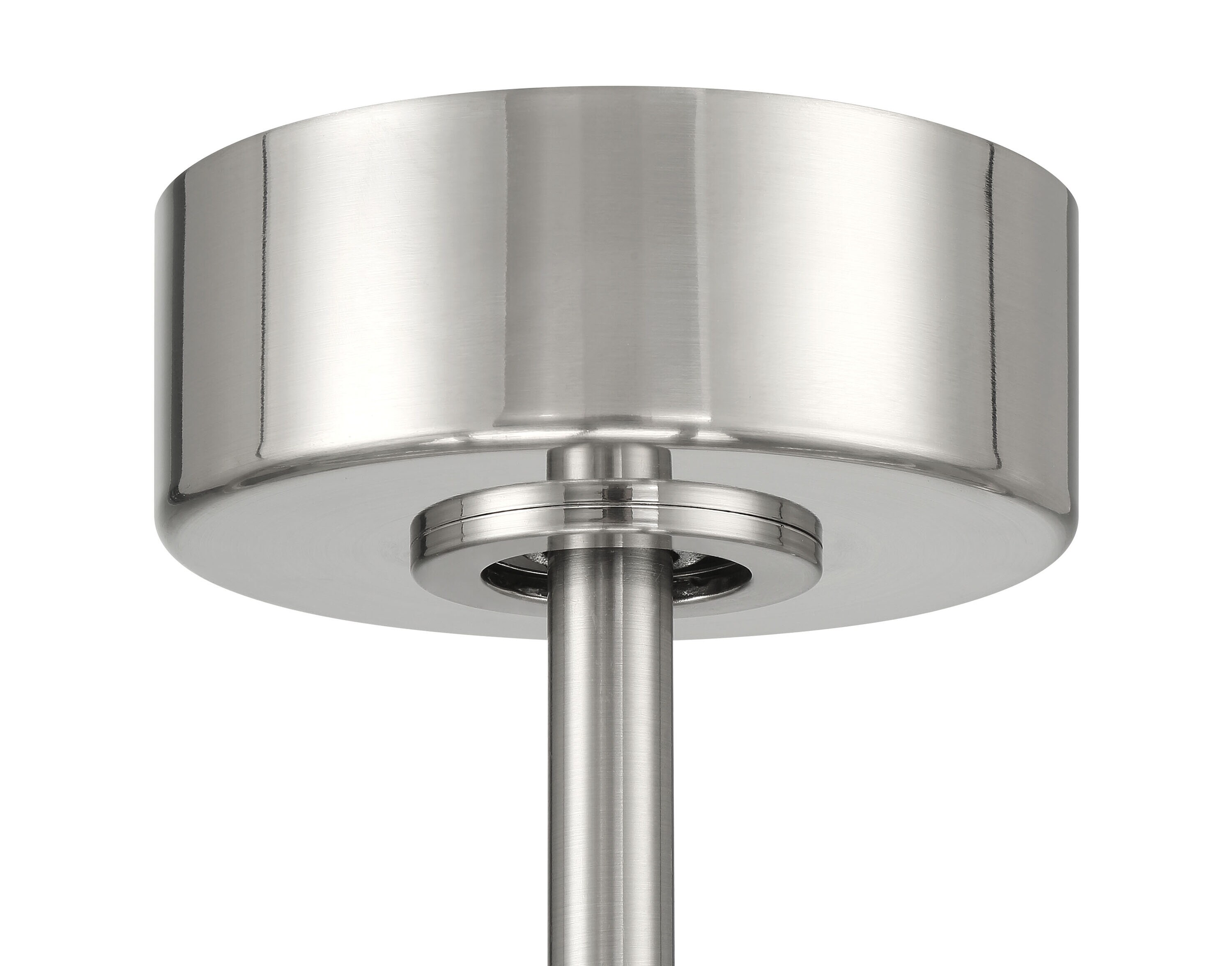 Brushed Polished Nickel 18" Ceiling Fan with LED Lights and Remote