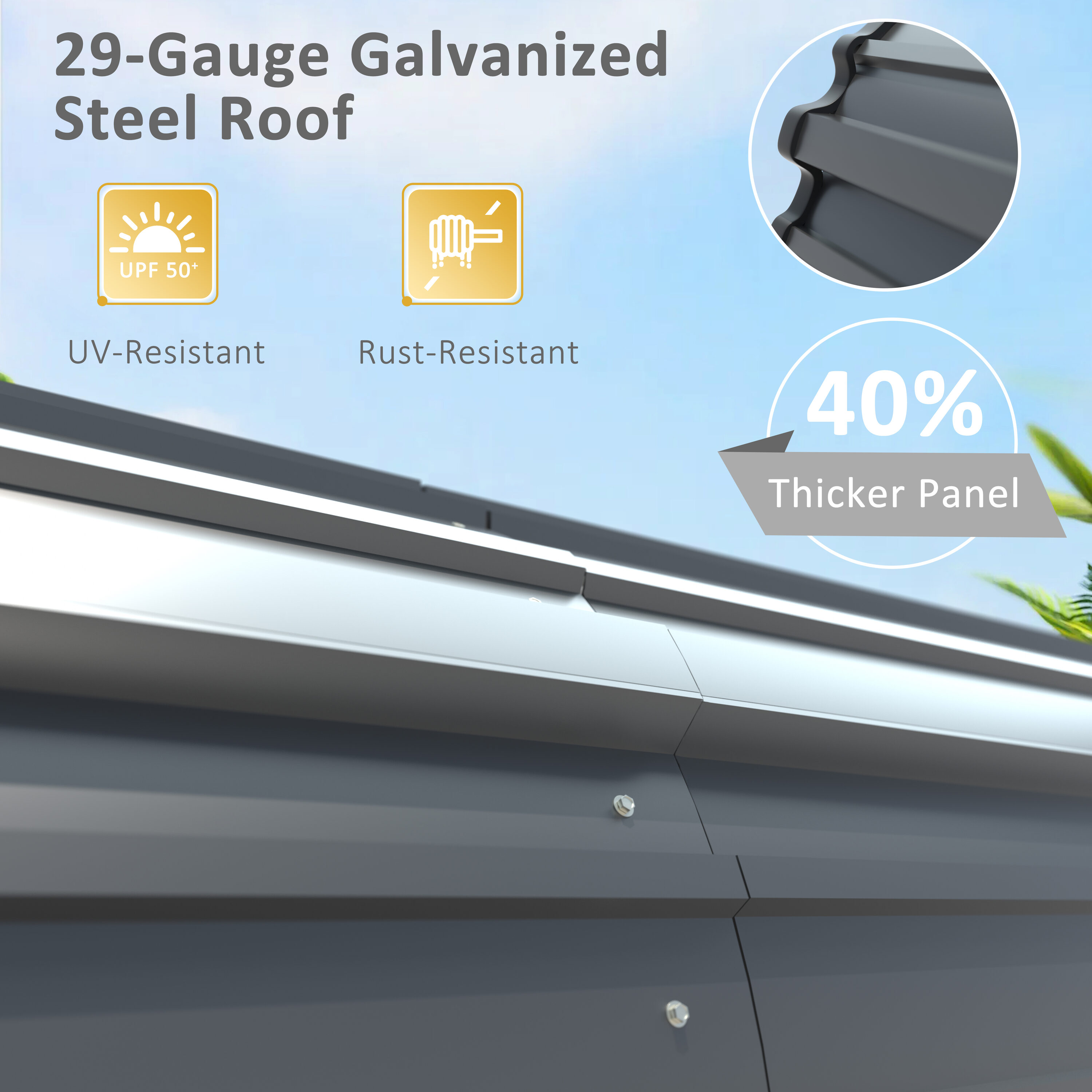 VEIKOUS PG0216-02-2 Carport-Covers - View #8