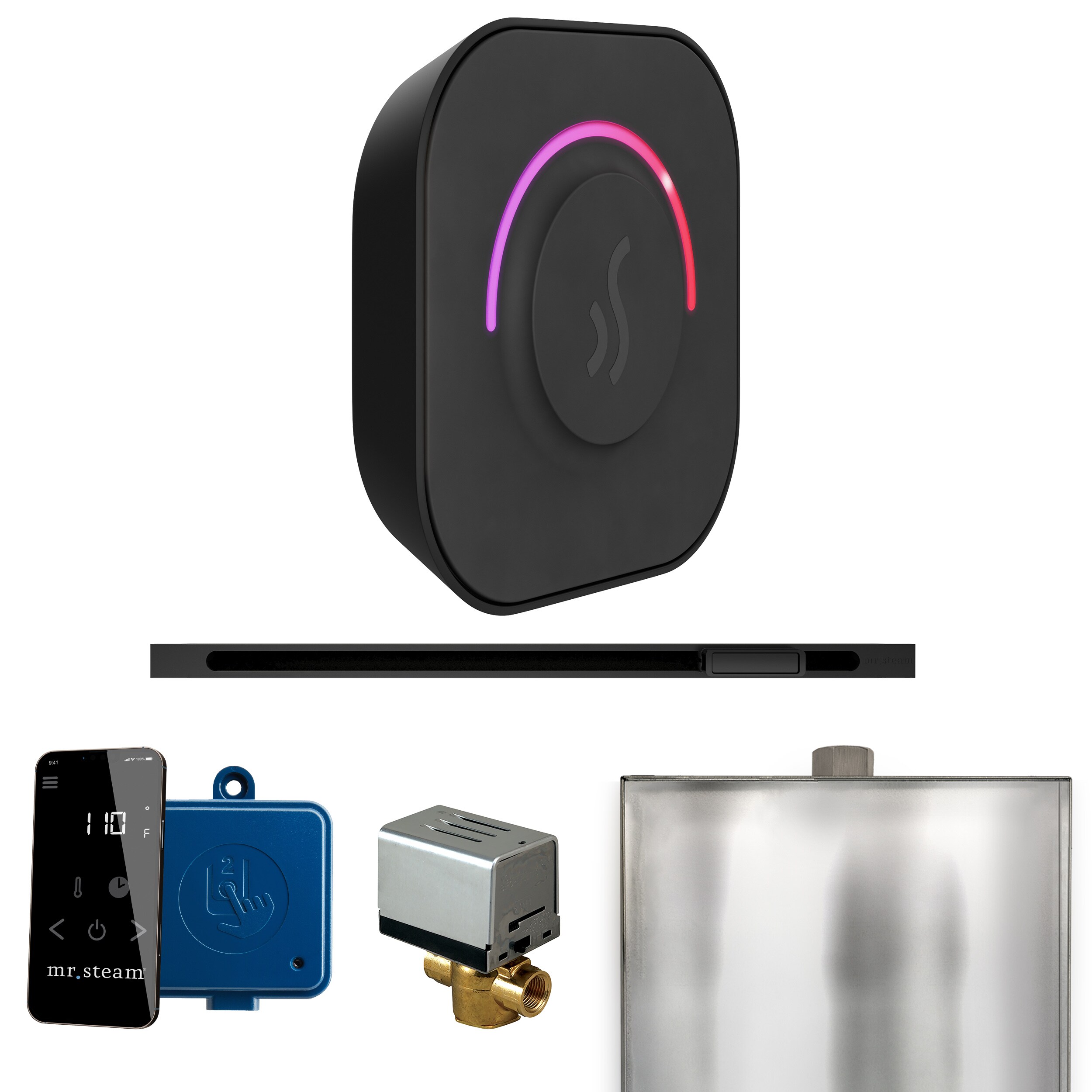 Mr. Steam BTLMB ButlerTouch Matte Black Steam Generator Control Kit