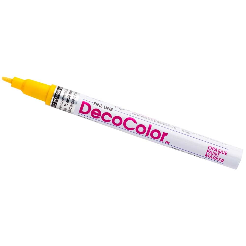 JAM Paper Jumbo Point Acrylic Paint Marker, Yellow, 2/Pack in the