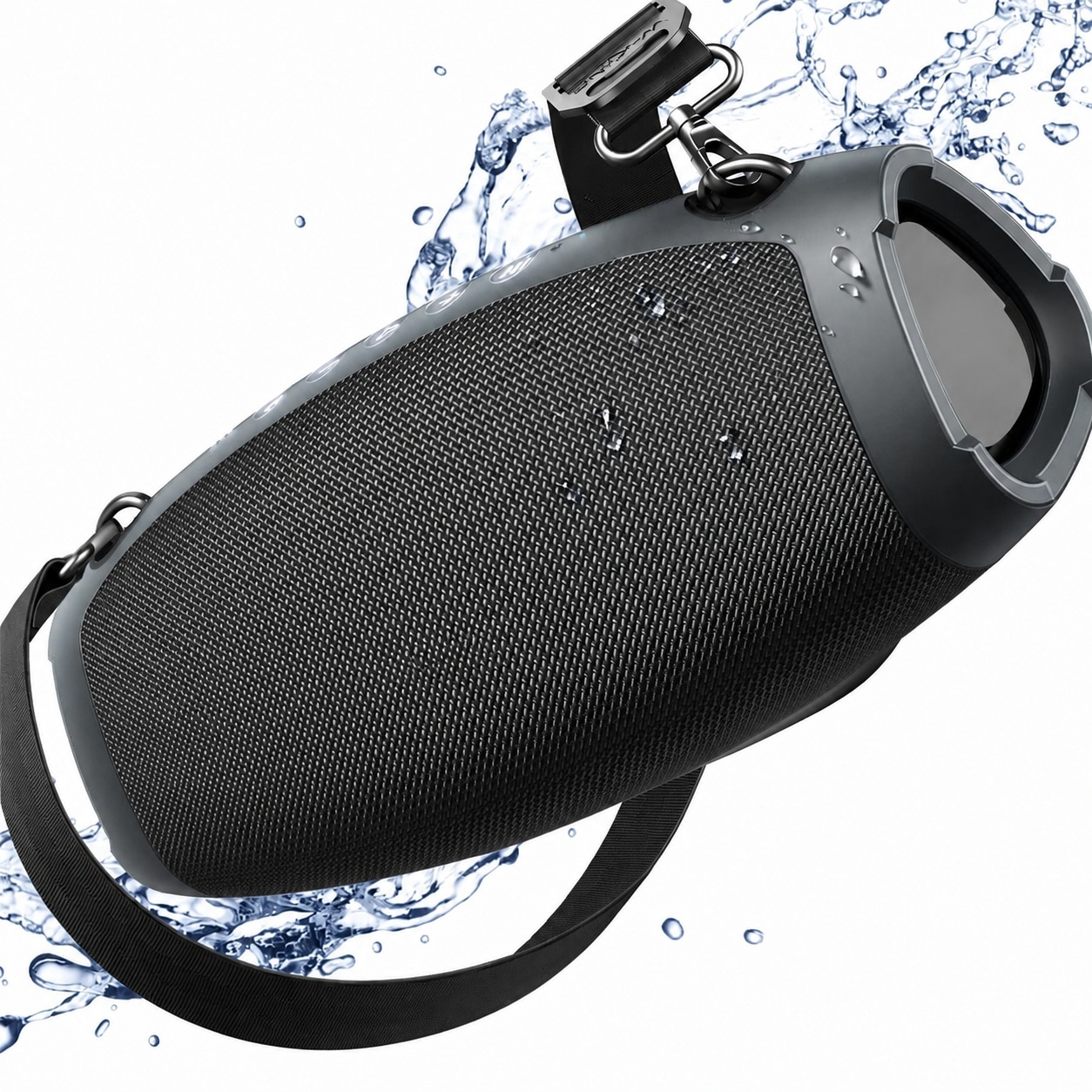Etokfoks portable bluetooth speaker 120W peak 70W output IPX6 waterproof outdoor boombox with triple passive radiators EQ modes and long #LET84VWXD