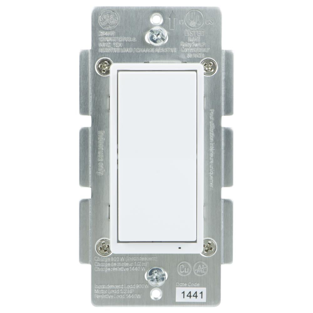 GE ZigBee 15/20-Amp 3-Way/4-Way Smart Rocker Light Switch, White 