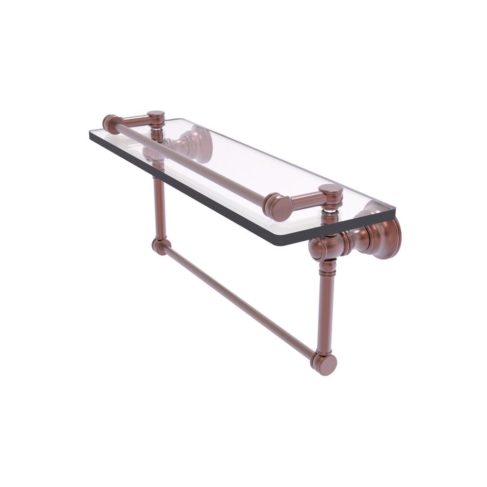 Allied Brass CL-1-16TB-GAL-CA Carolina Antique Copper Wall mount Bathroom Shelf ( 16-in x 7.4-in x 5-in )