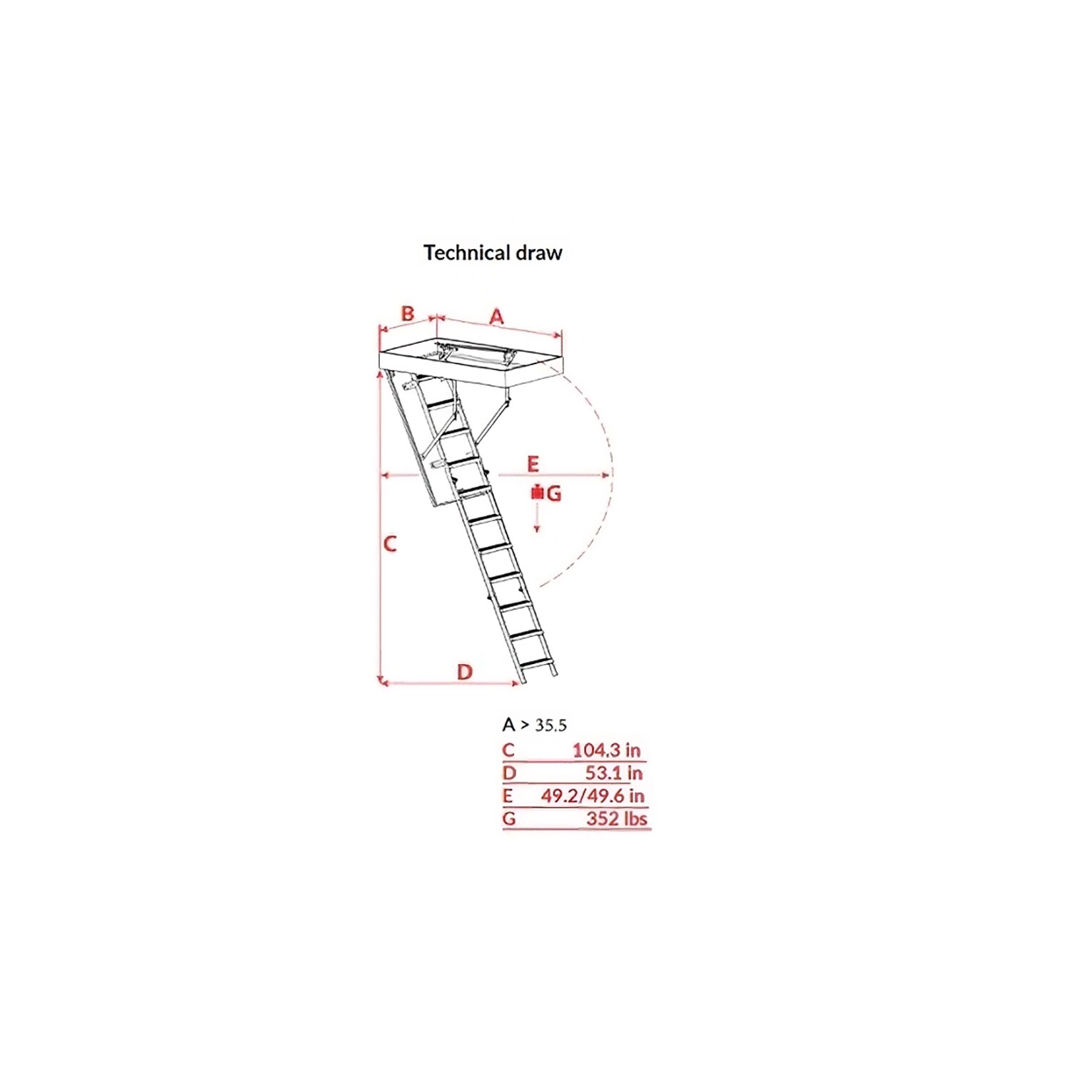 The Energy Guardian Trussed Pull-down Attic Ladder Cover Attic