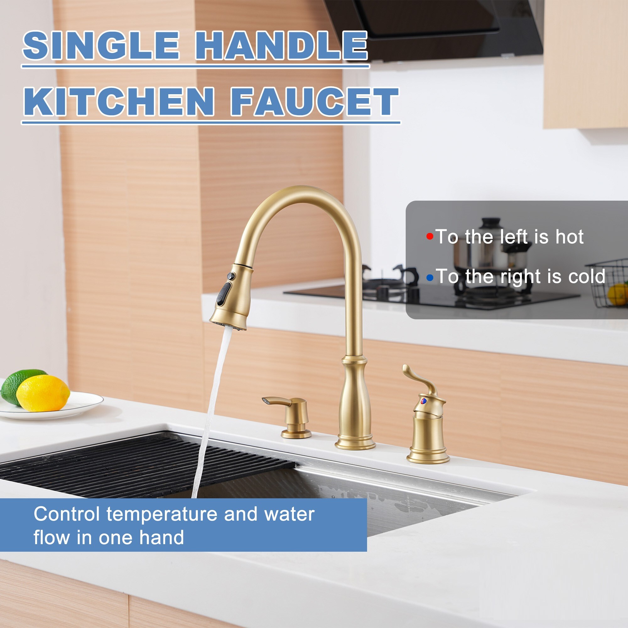 Mondawe MO-DT89001LSJ Kitchen-Faucets - View #6