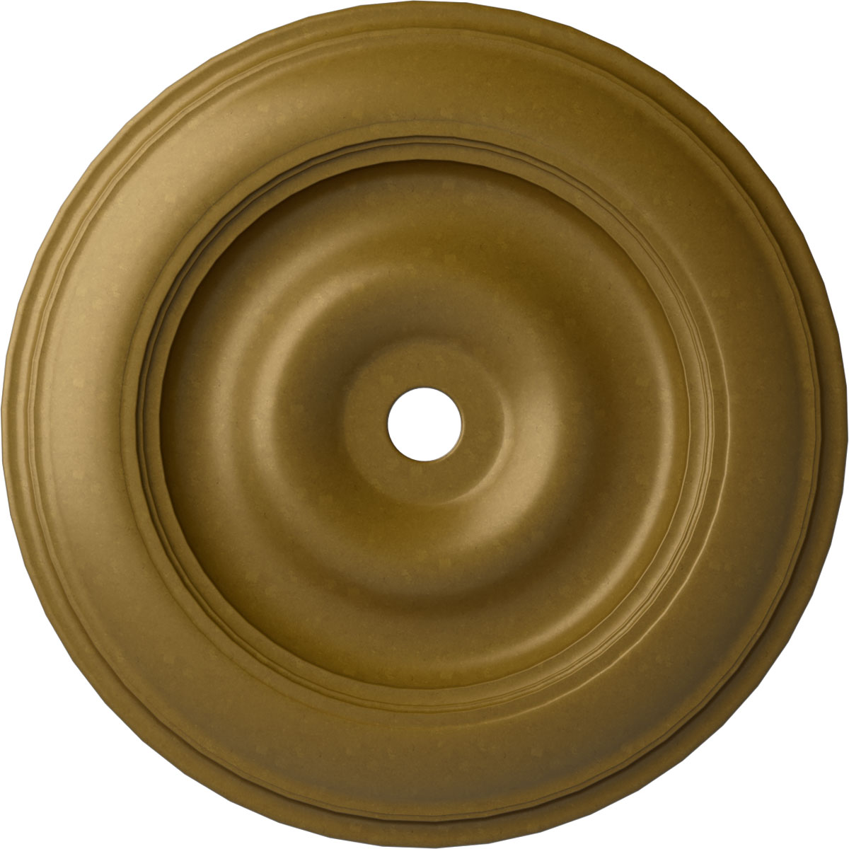 Ekena Millwork CM44CLGLS Classic 44.5-in W x 44.5-in L Painted Gold Polyurethane Whole Ceiling Medallion