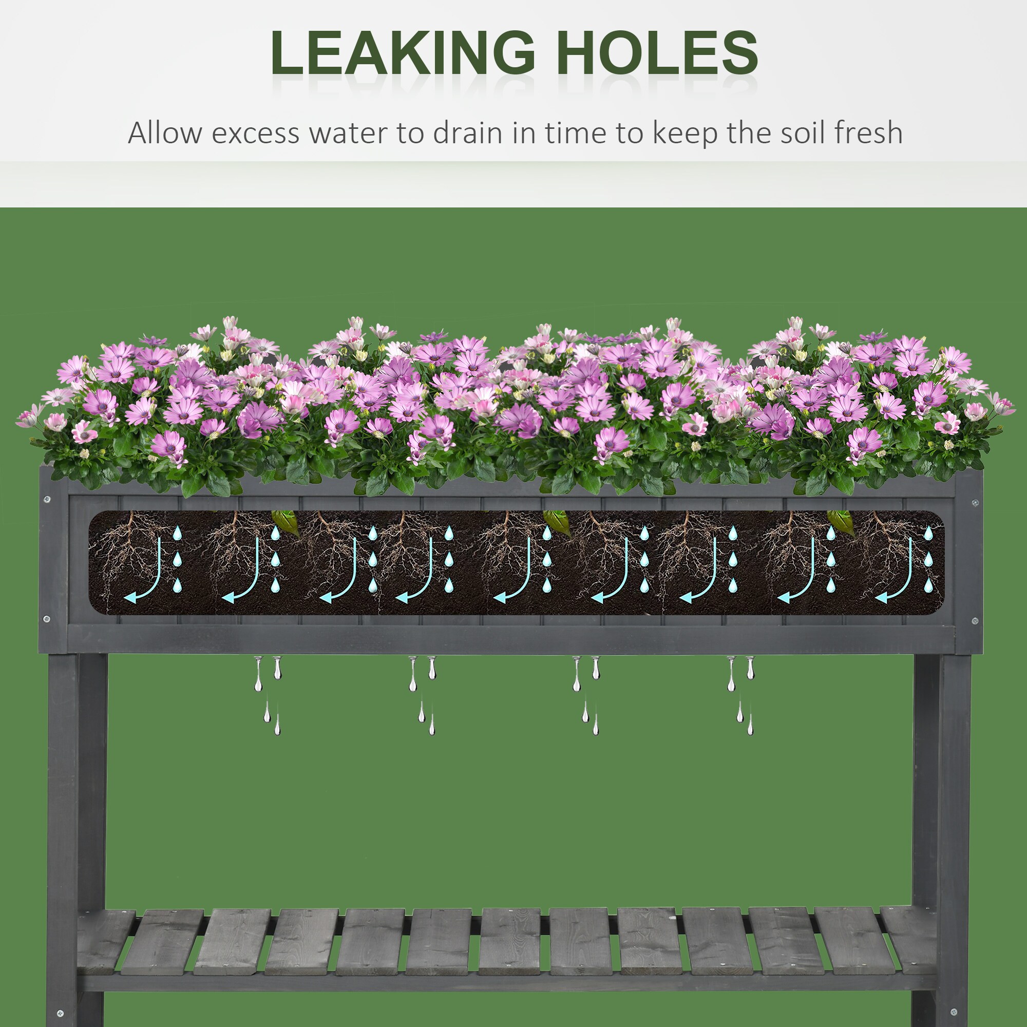 Outsunny 845-238V01CG Raised-Planter-Boxes - View #7