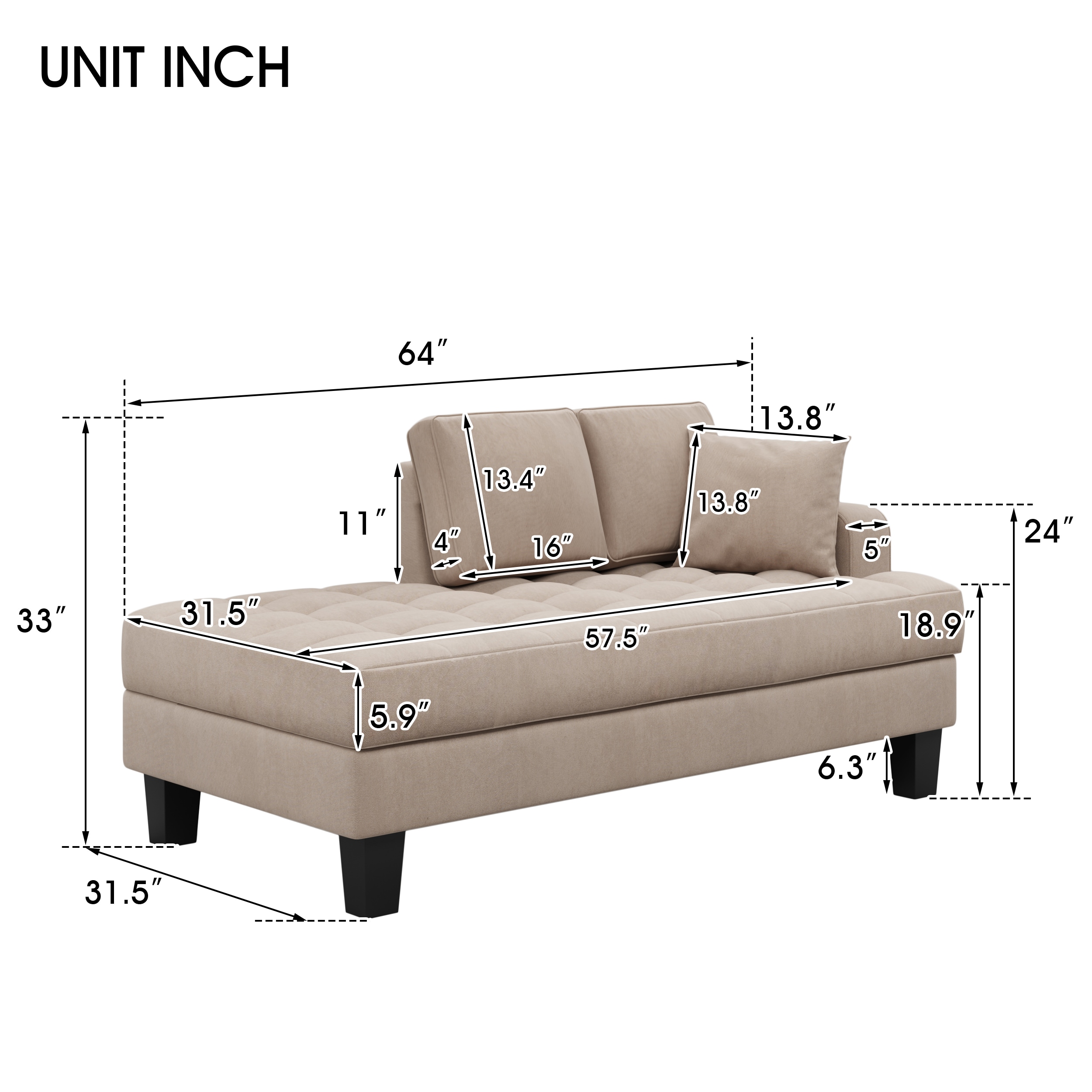 LIVIZA GGJD011GY Chaises-Settees - View #4