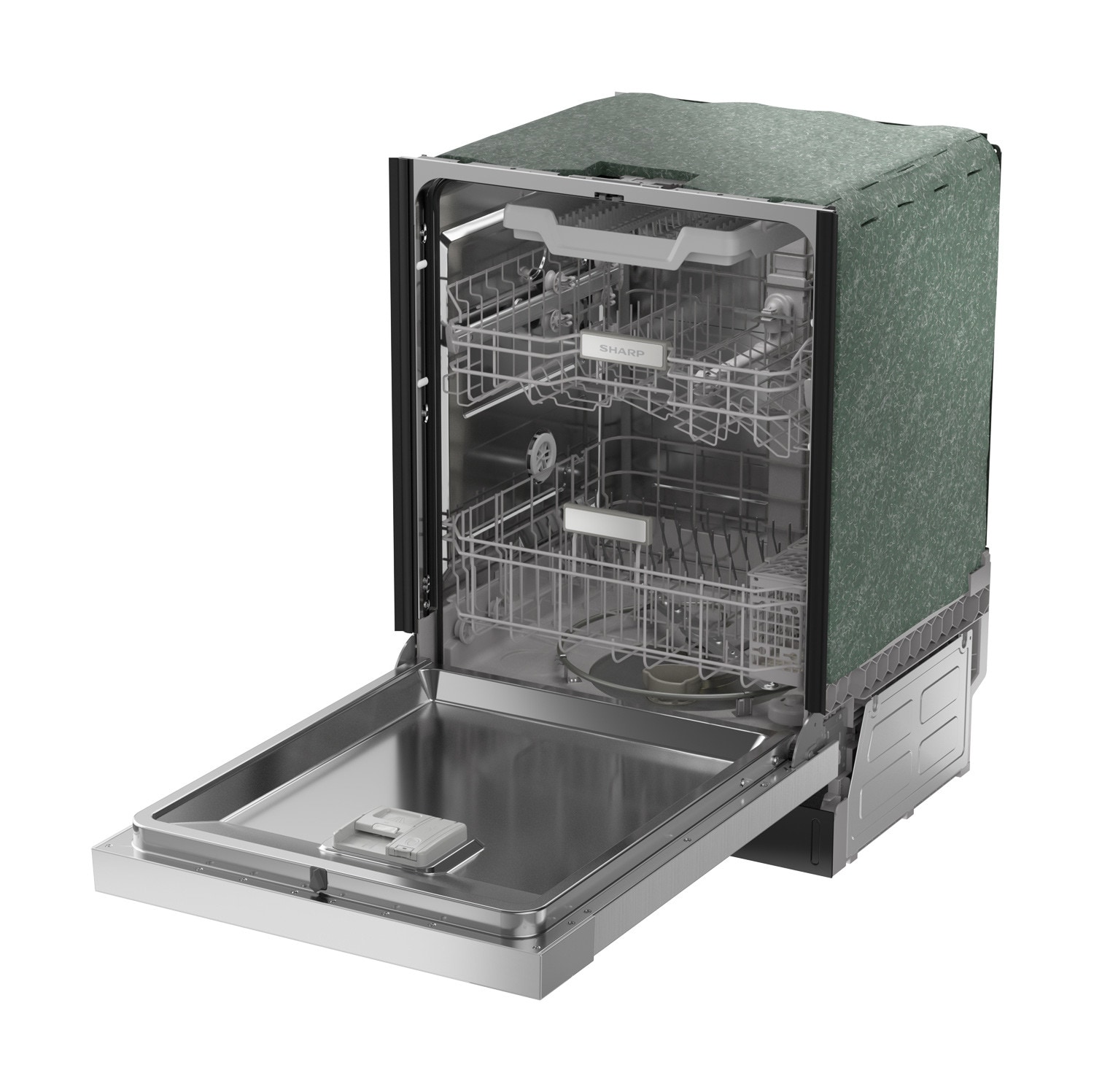 Sharp Front Control 24-in Built-In Dishwasher With Third Rack 