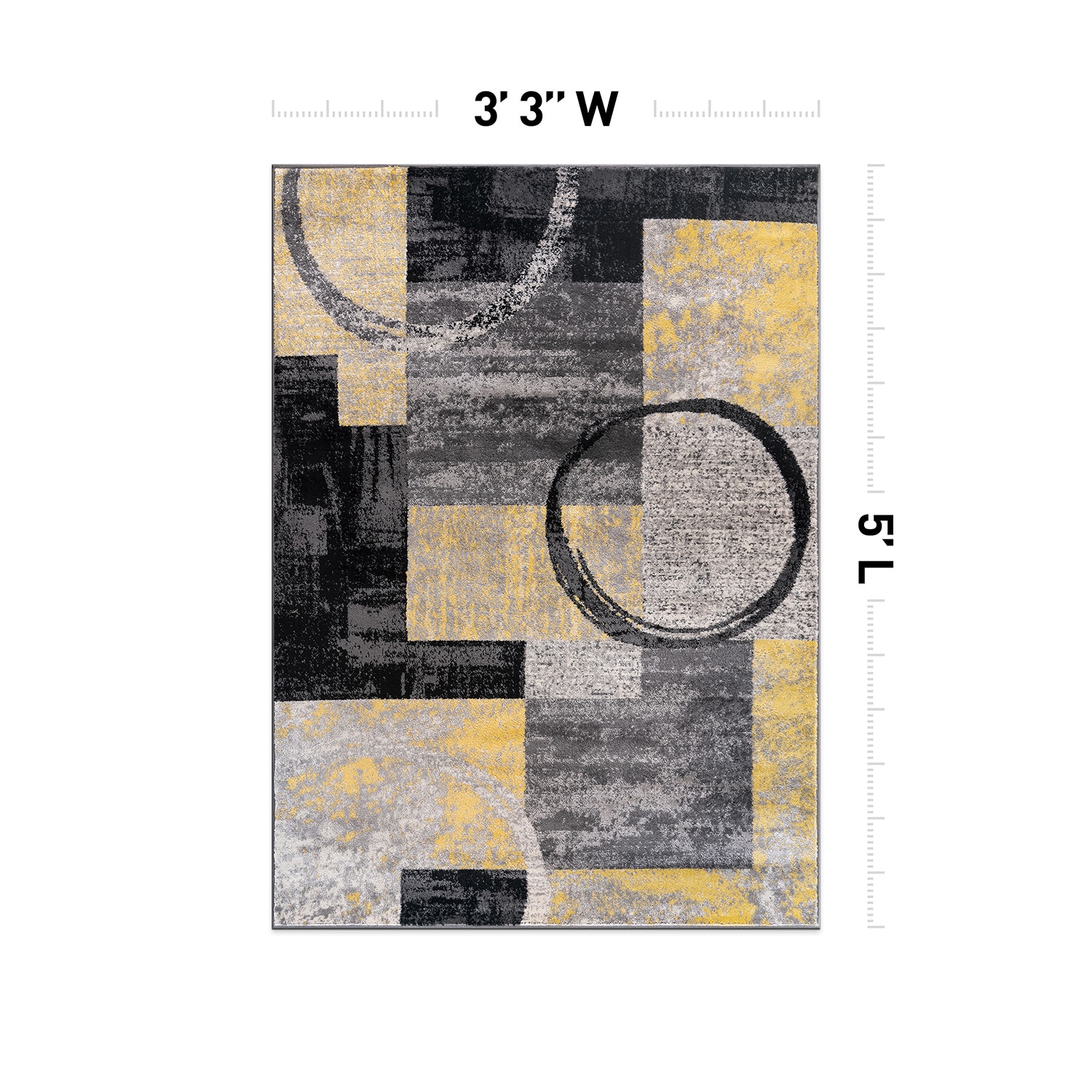 World Rug Gallery 307YELLOW3X5 rugs - View #3