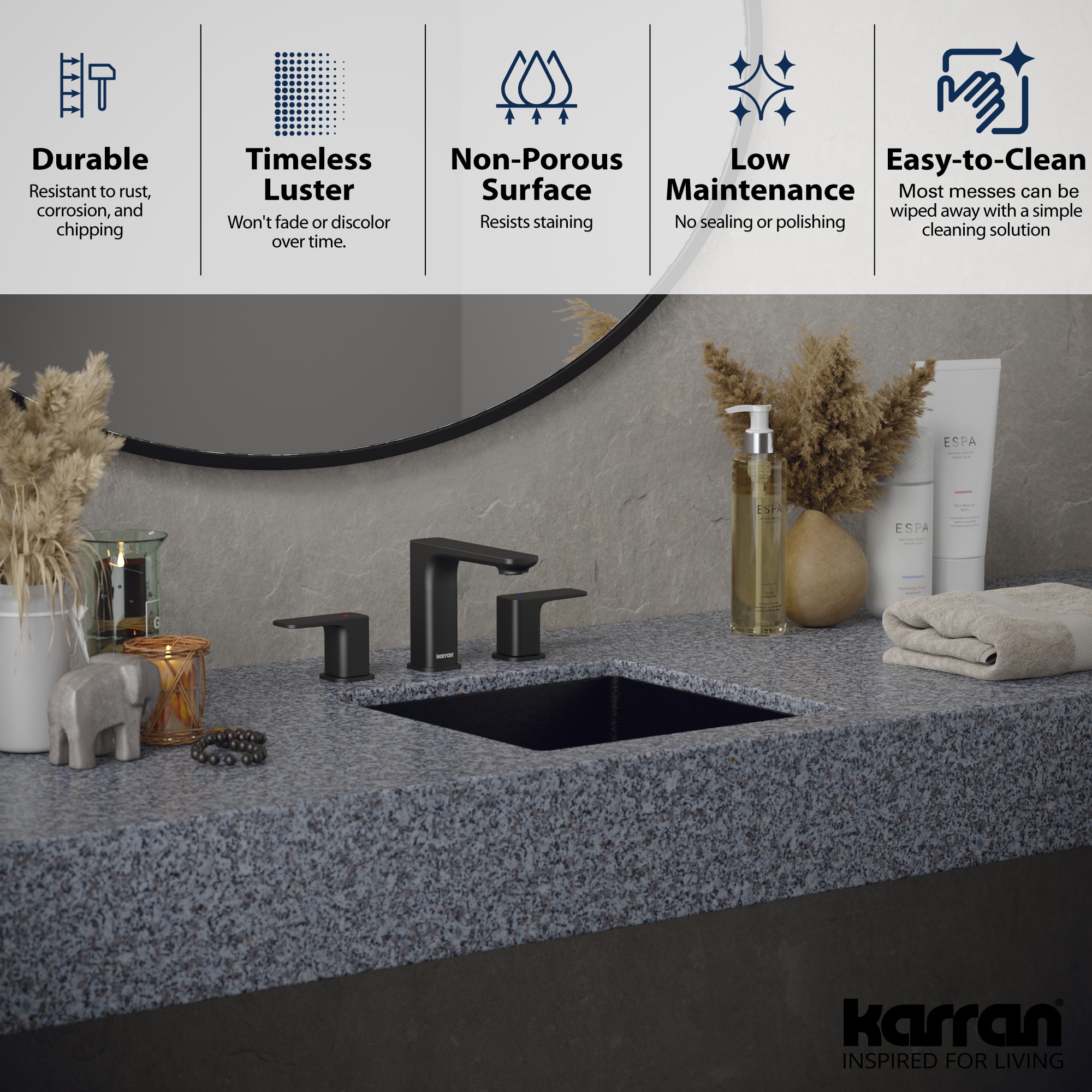 Karran CCU500GG Bath-Sink - View #5