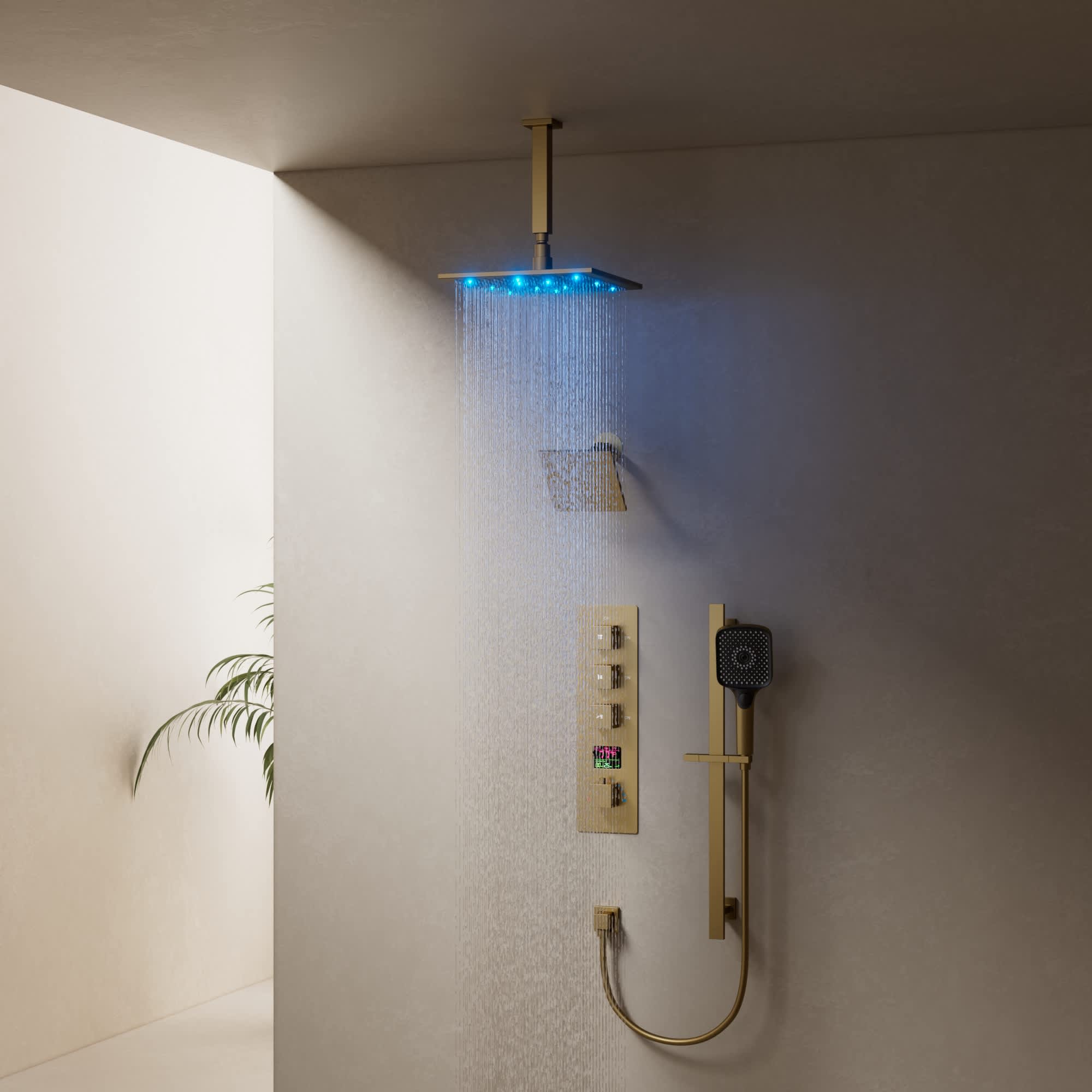 EVERSTEIN SFS-1071-GD12 Showerhead-Bar-Panels - View #14