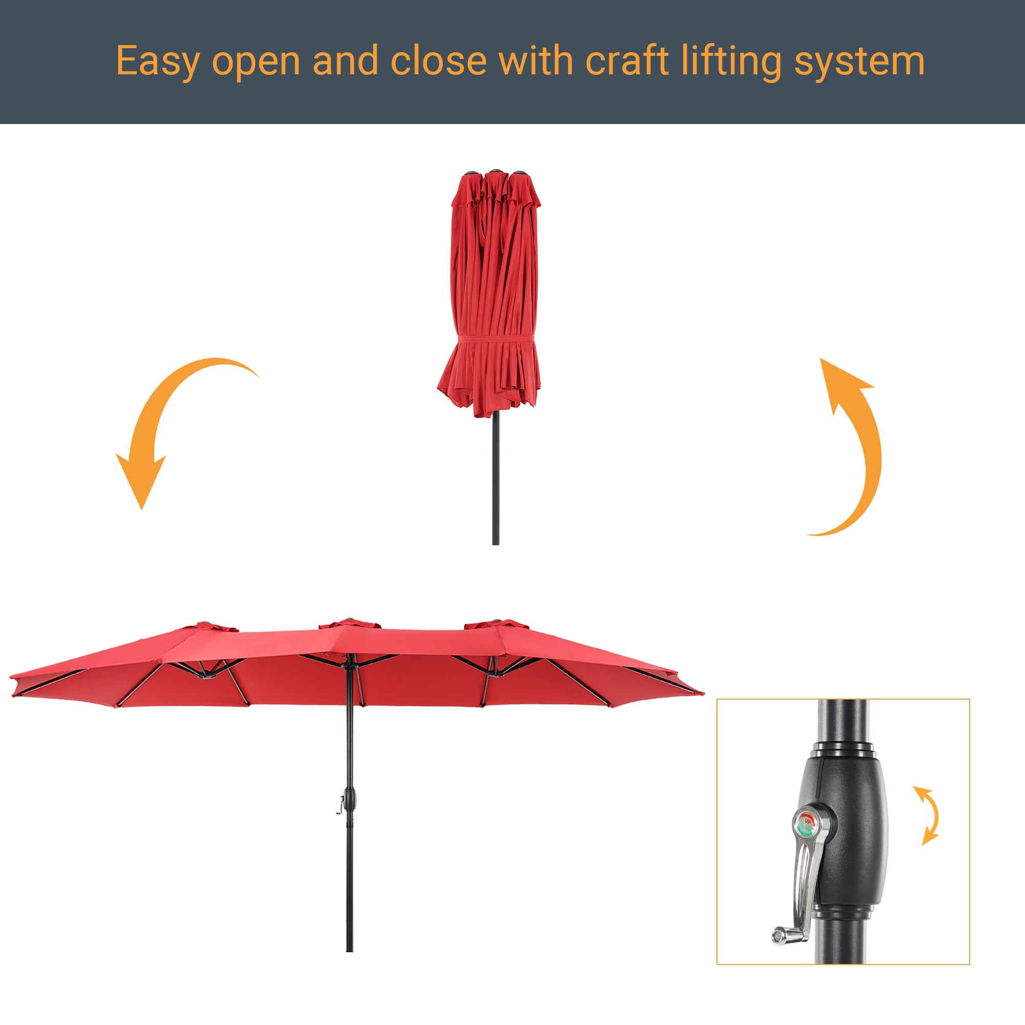 ACEGOSES LW-MK-460RD-B Umbrellas-2 - View #2