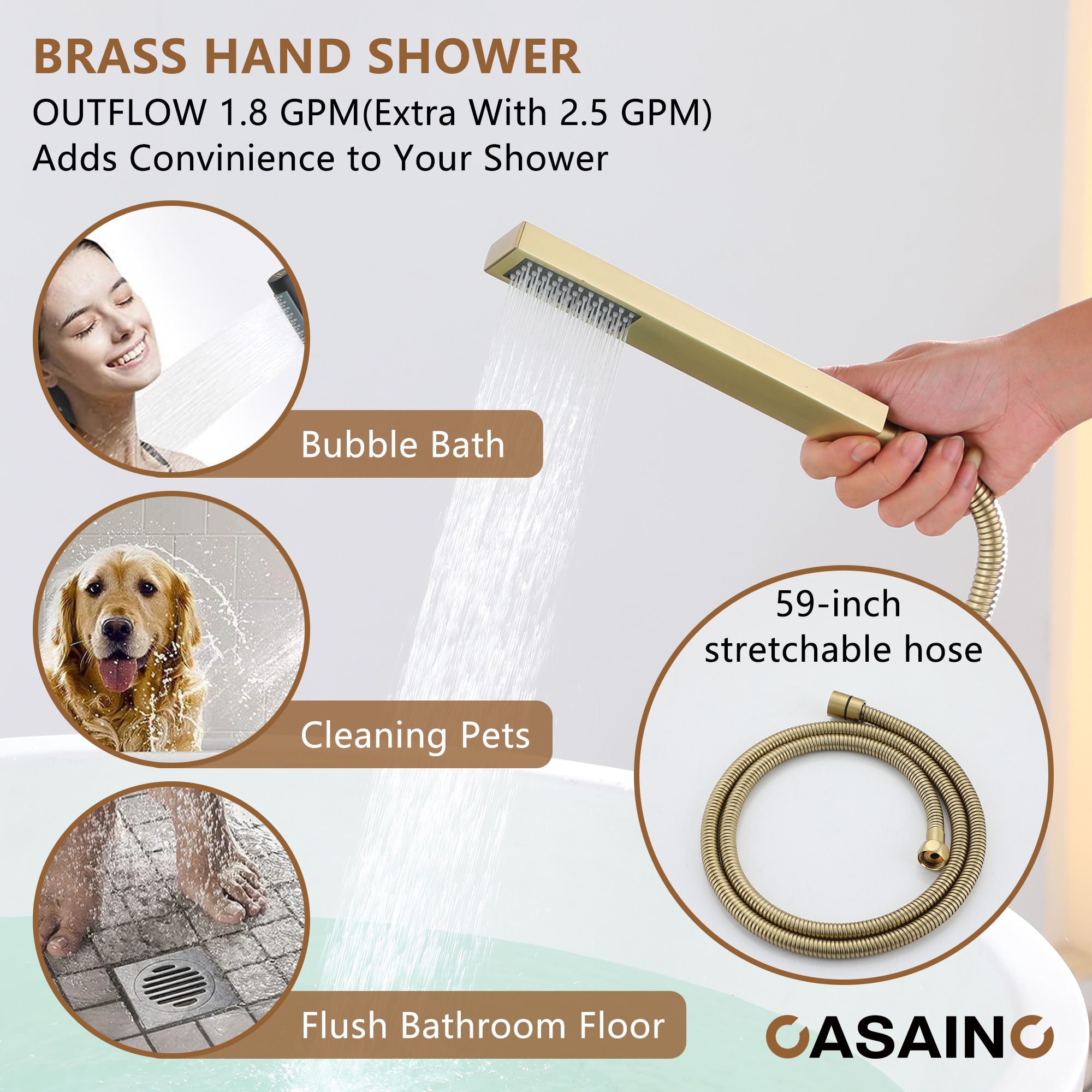 CASAINC KCLT0057-BG Roman-Tub-Faucets - View #10
