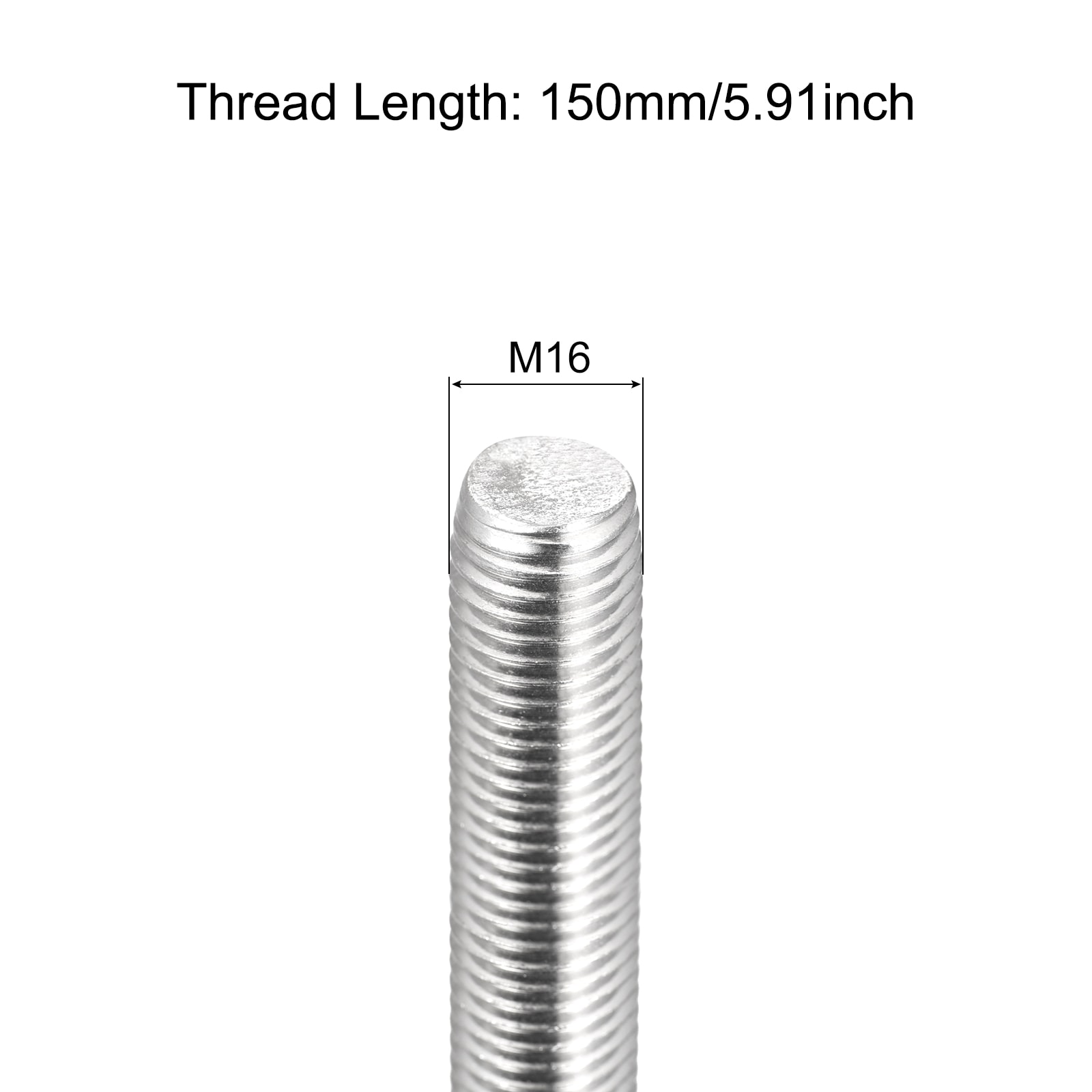 Unique Bargains S26031900UX2316 Threaded-Rod - View #2