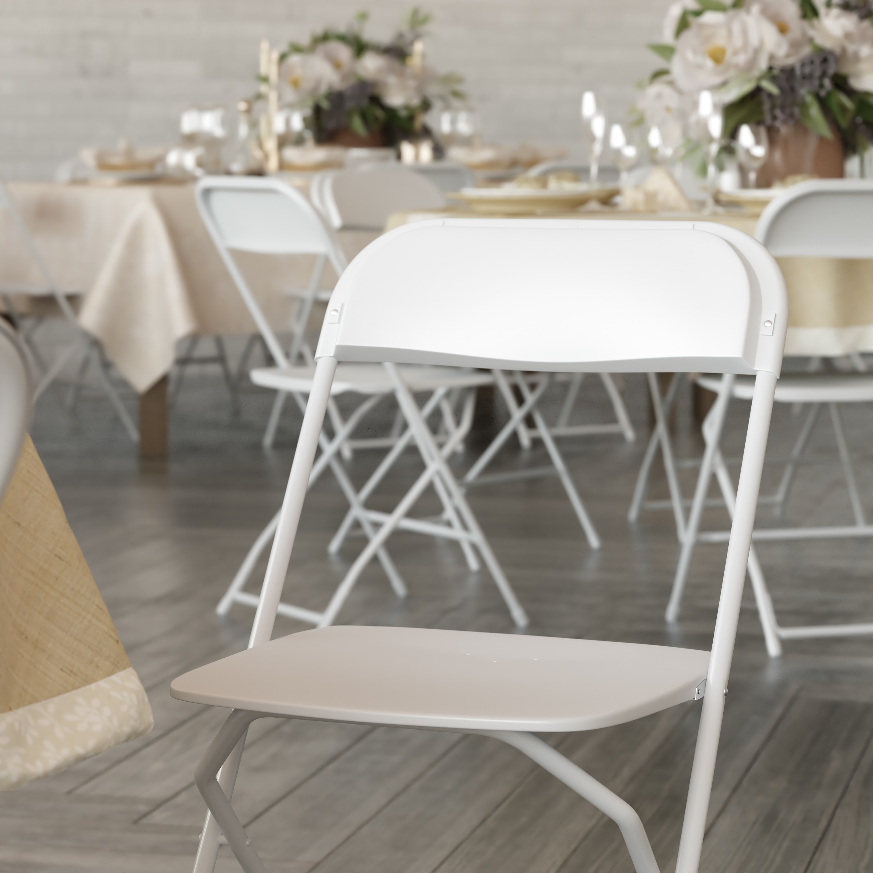 Lowes white best sale folding chairs