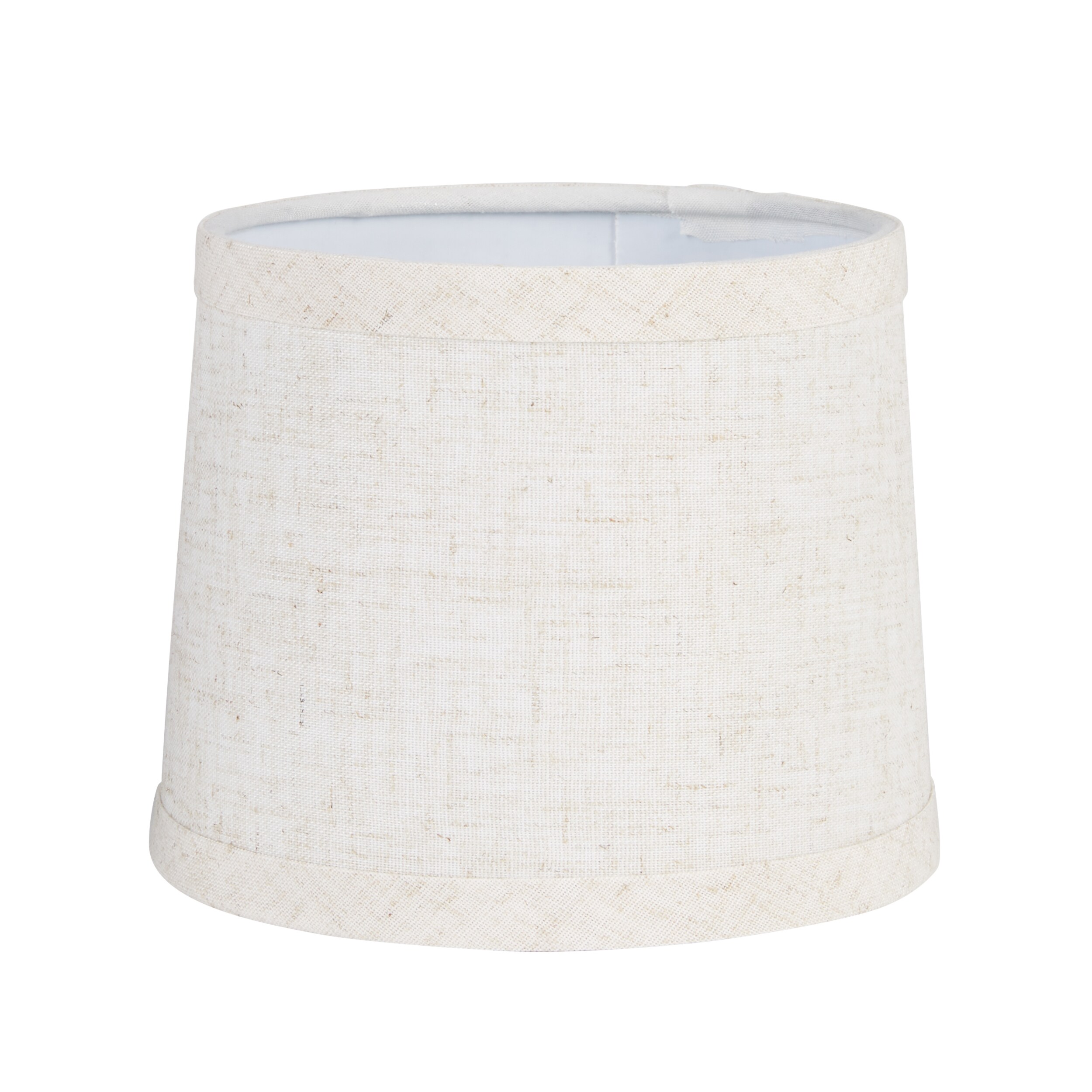 allen + roth 4.5-in x 5.75-in Light Gray Fabric Drum Lamp Shade in the ...